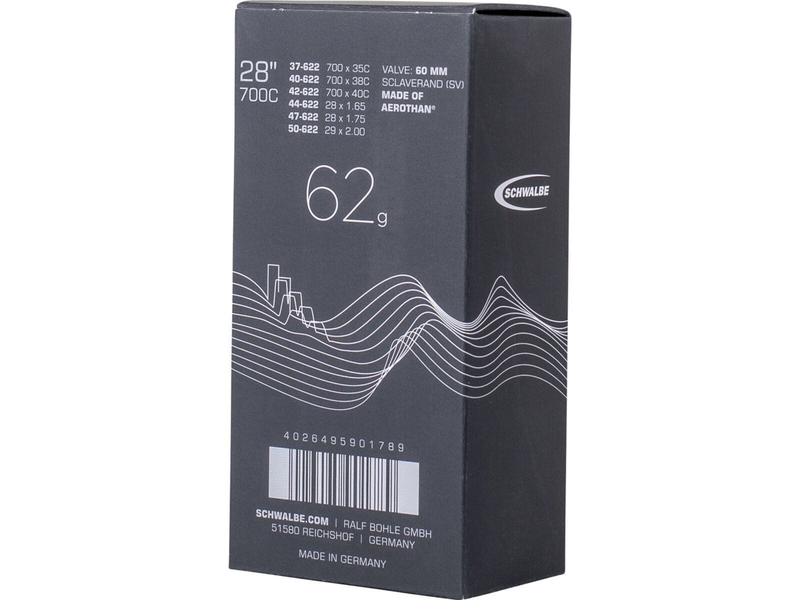 Schwalbe Aerothan Tube SV 17E 28/700C Allround/Gravel - 37/50-622 / 60 mm | Bild 2