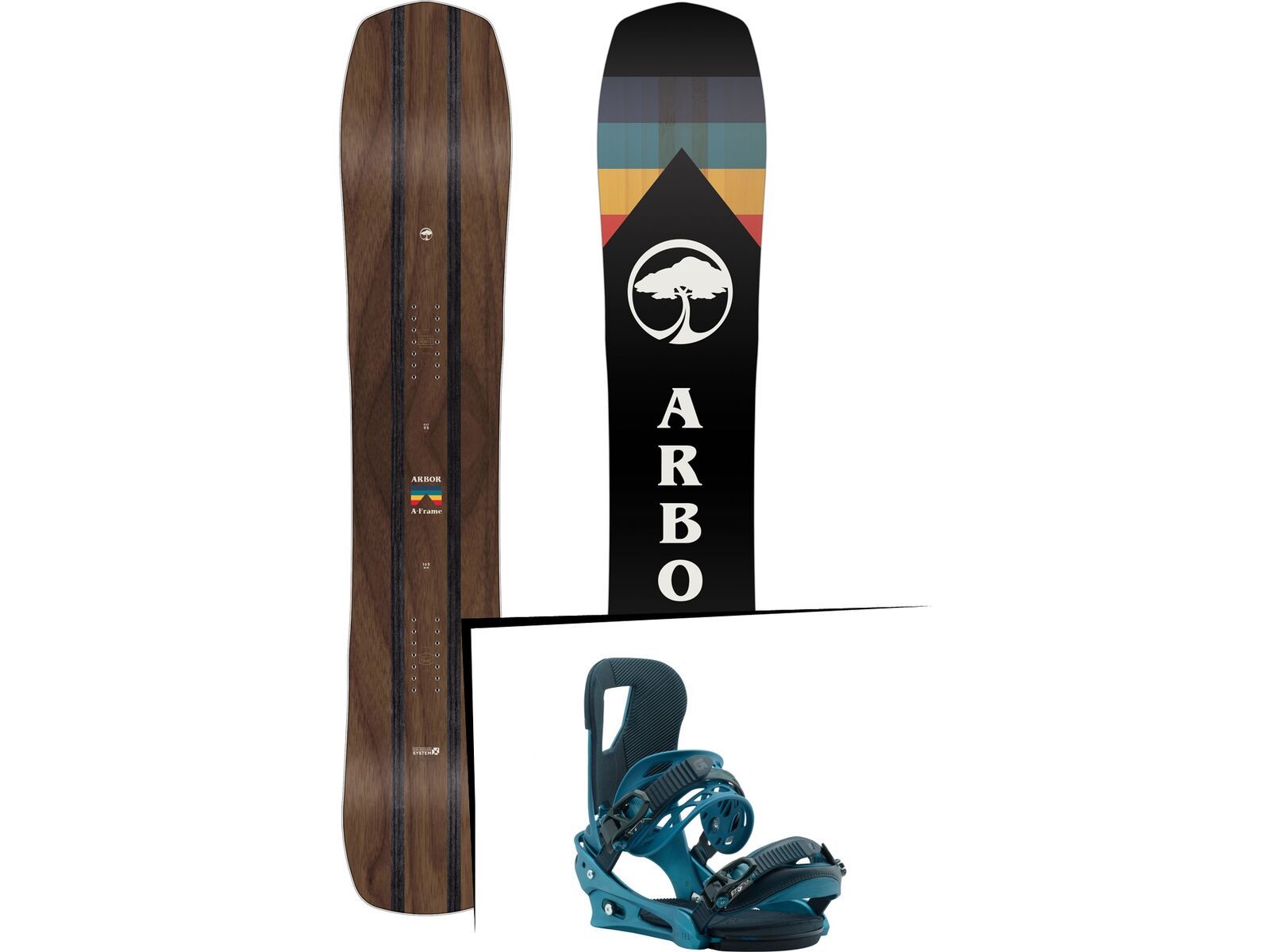 Set: Arbor A-Frame 2019 + Burton Cartel blue boy | Bild 1