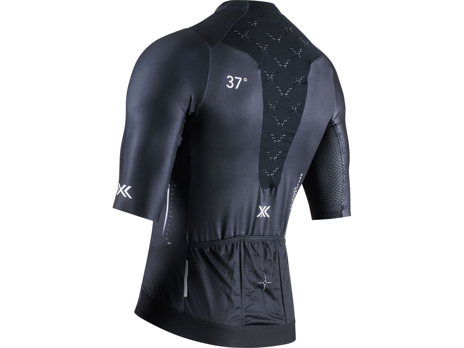 X-Bionic Corefusion Men's Cycling Short Sleeve Aero Jersey, opal black | Bild 2