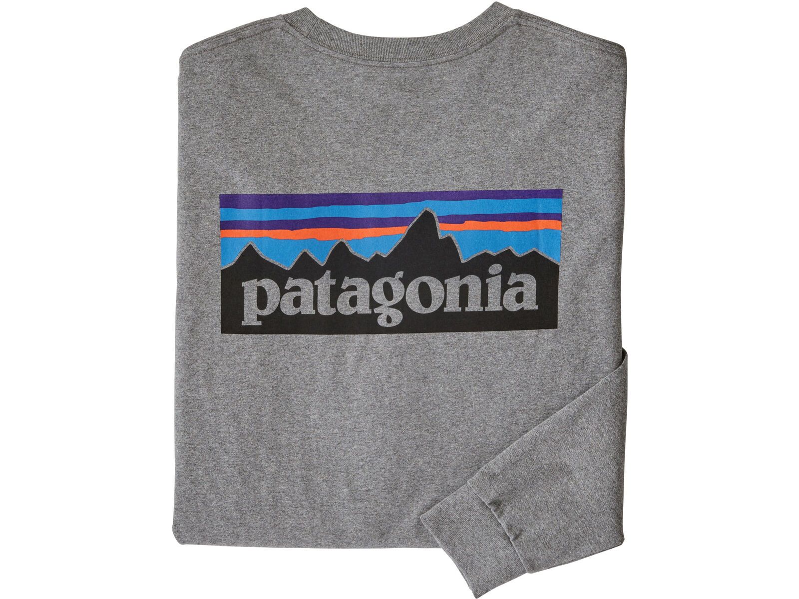 Patagonia Men's Long-Sleeved P-6 Logo Responsibili-Tee, gravel heather | Bild 3