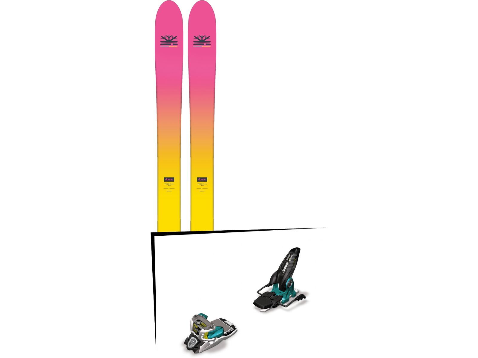Set: DPS Skis Yvette 112 RP2 Foundation 2018 + Marker Jester 16 White/Black/Teal | Bild 1