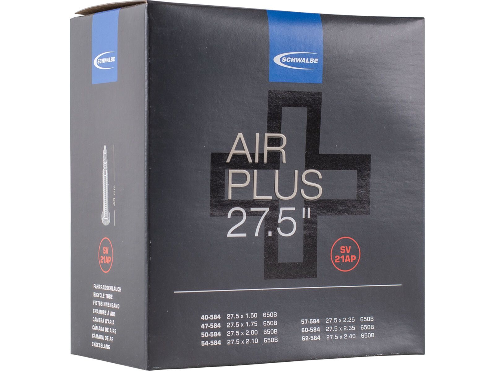 Schwalbe Air Plus Schlauch SV 21AP - 650B / 27.5 x 1.50-2.40 | Bild 1