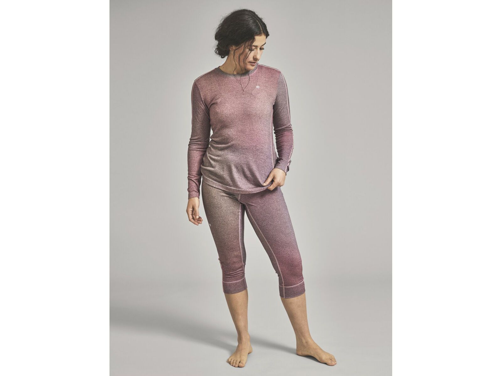 Ortovox 185 Rock'n'wool Print LS W, aop dawn rose | Bild 4