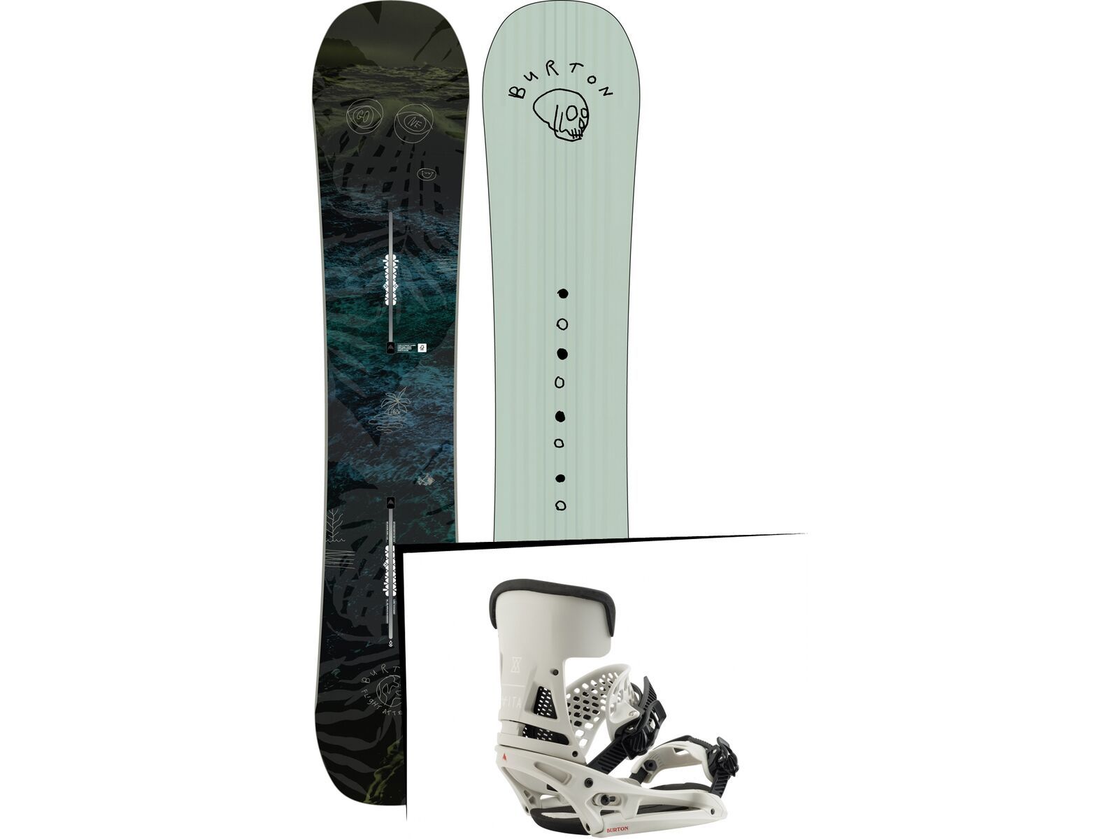 Set: Burton Flight Attendant Wide 2019 + Burton Malavita EST vape cloud | Bild 1