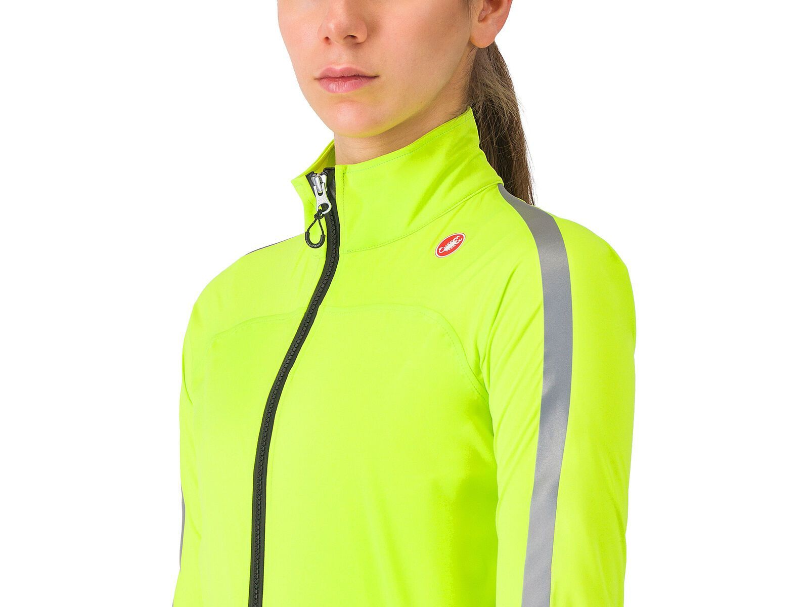 Castelli Ultra W Rain Cape, electric lime/silver reflex | Bild 3