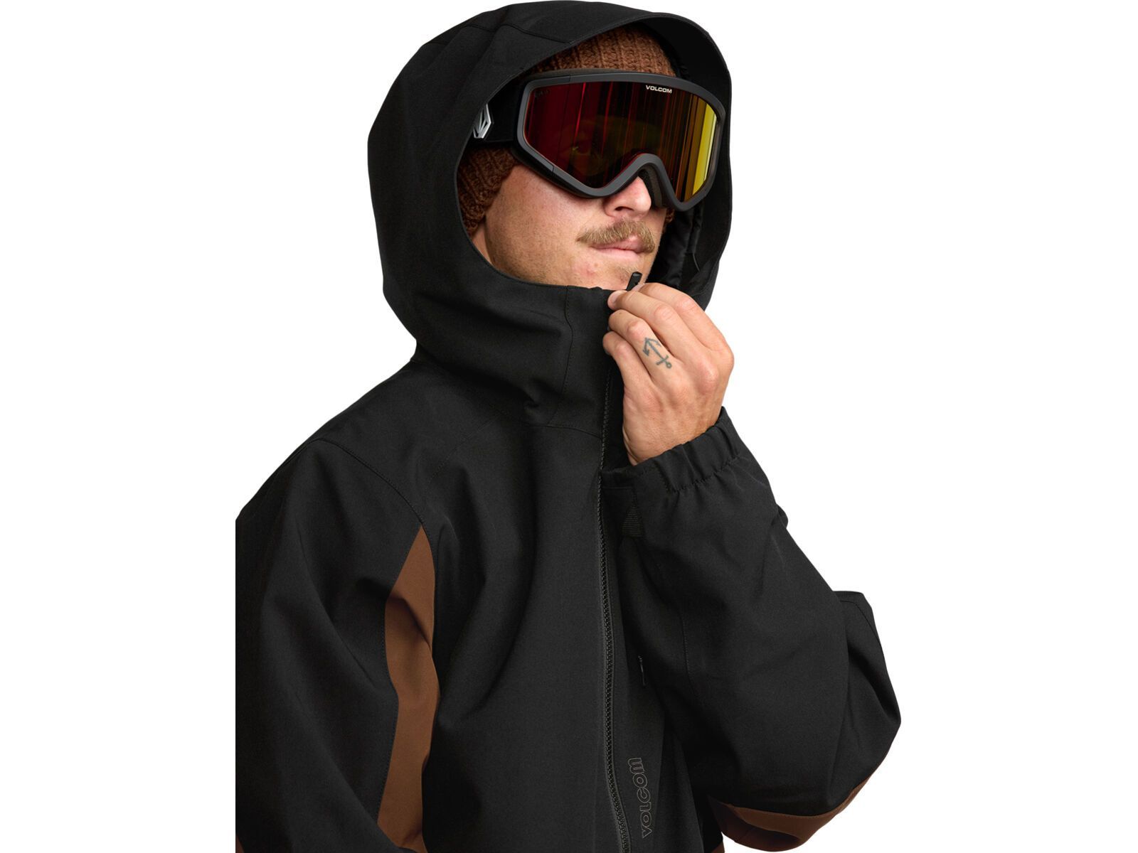 Volcom Brighton Full Zip Jacket, brown | Bild 3