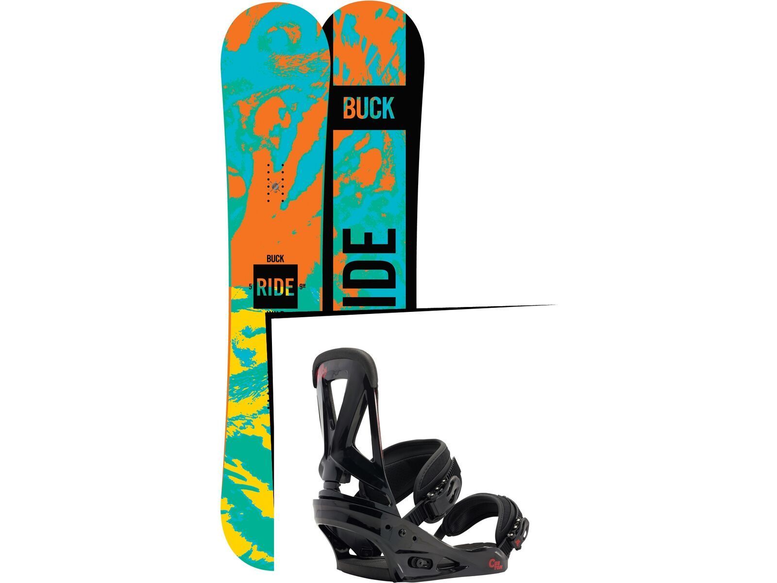 Set: Ride Buck Wild 2016 + Burton Custom (1464181S) | Bild 1
