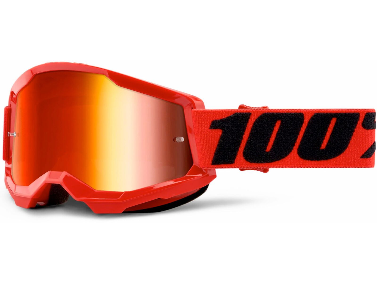 100% Strata 2 Goggle - Mirror Red, red | Bild 1