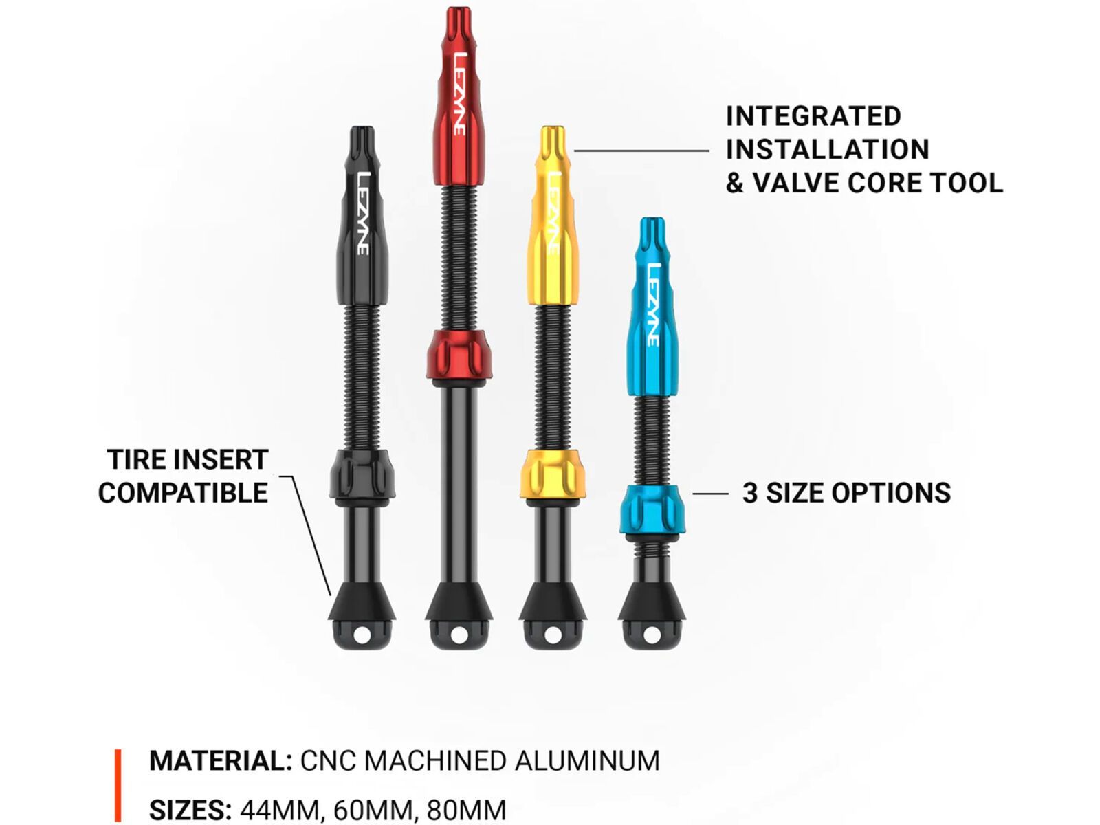 Lezyne CNC TLR Valve Pro - 60 mm, blue | Bild 2