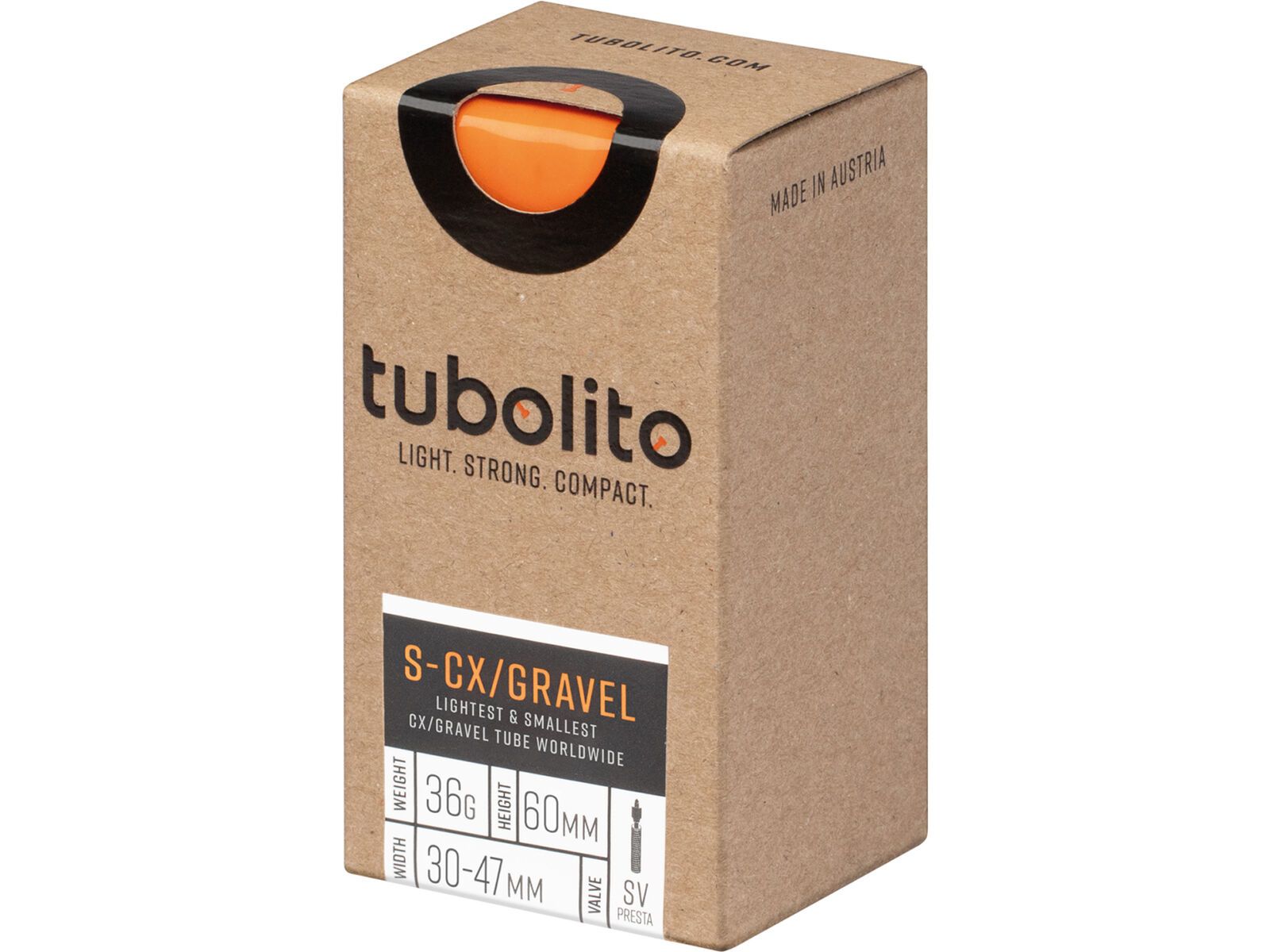 Tubolito S-Tubo CX/Gravel 60 mm - 700C/650B x 30-47, orange | Bild 1