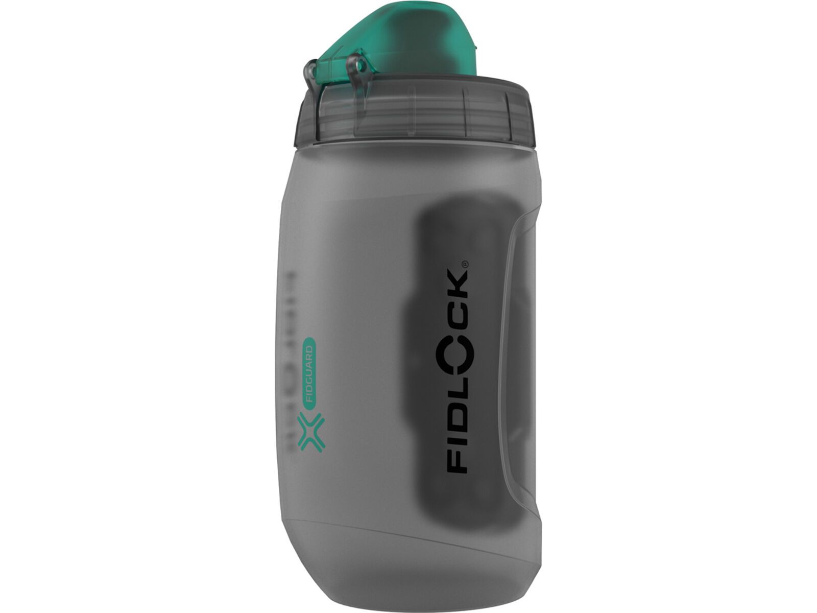 Fidlock Twist Bottle 450 Antibacterial + Bike Base, transparent black/light green | Bild 3