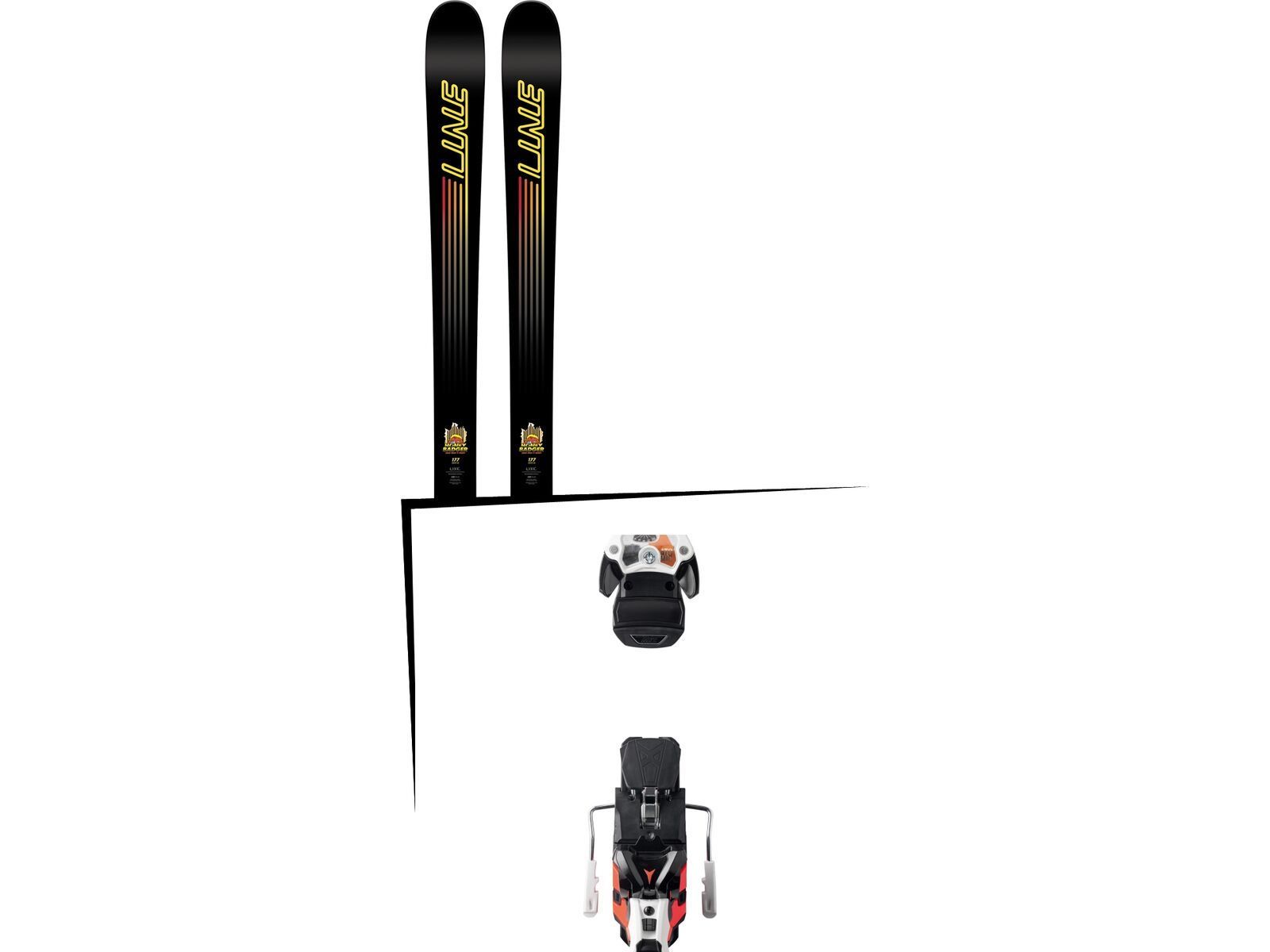 Set: Line Honey Badger 2018 + Atomic Warden MNC 13 white/black/orange | Bild 1