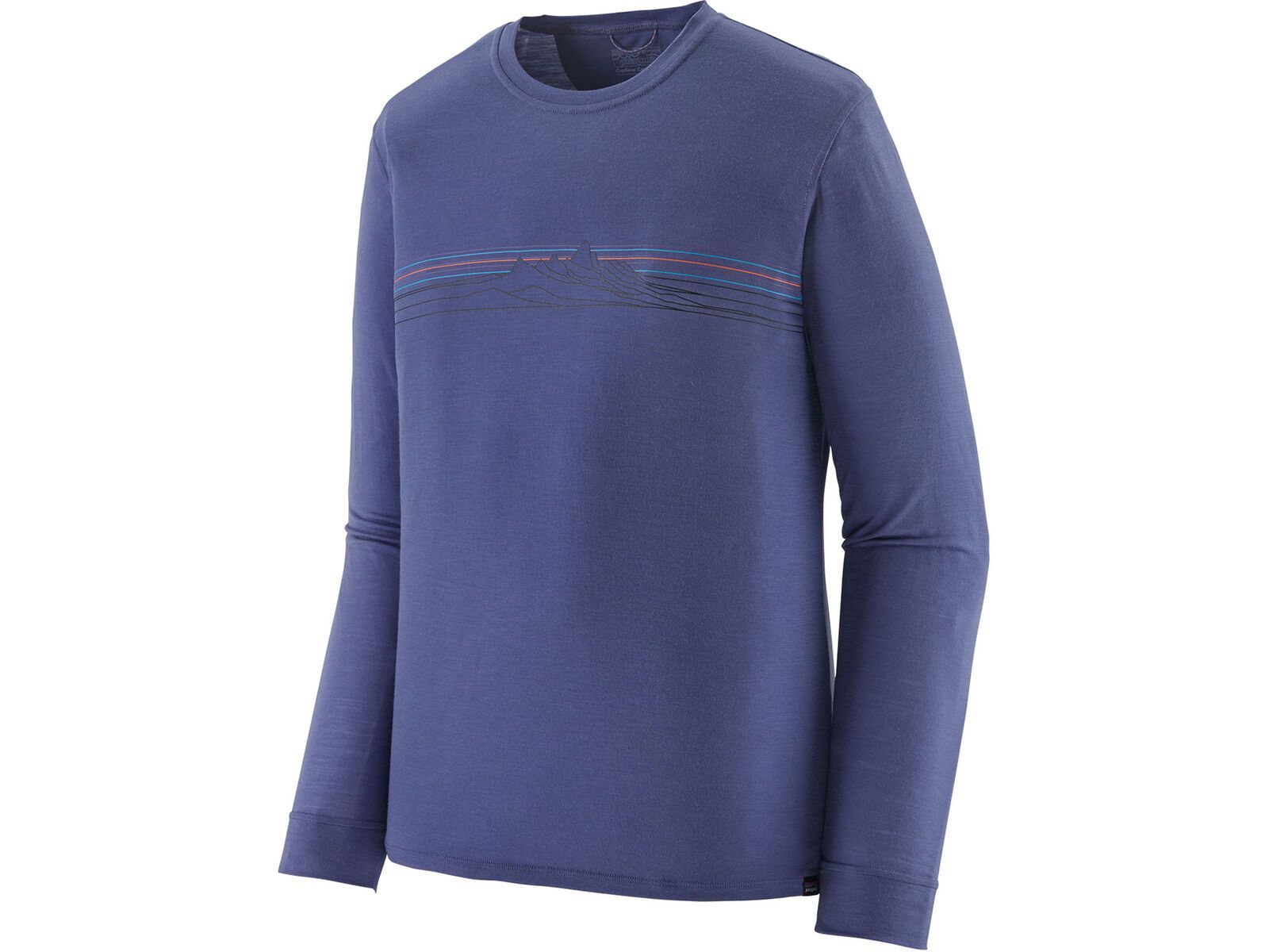 Patagonia Men's Long-Sleeved Capilene Cool Merino Graphic Shirt, solstice purple | Bild 1