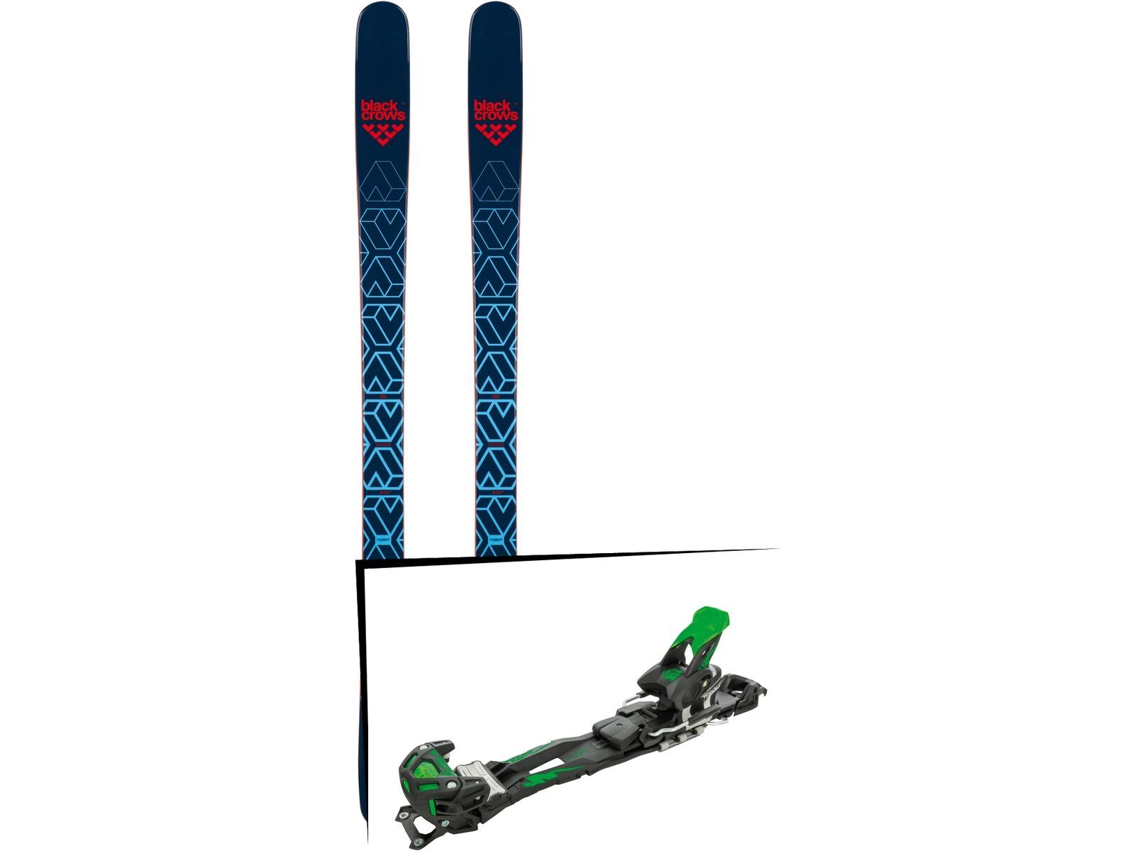 Set: Black Crows Captis 2019 + Tyrolia Adrenalin 16 solid black flash green | Bild 1