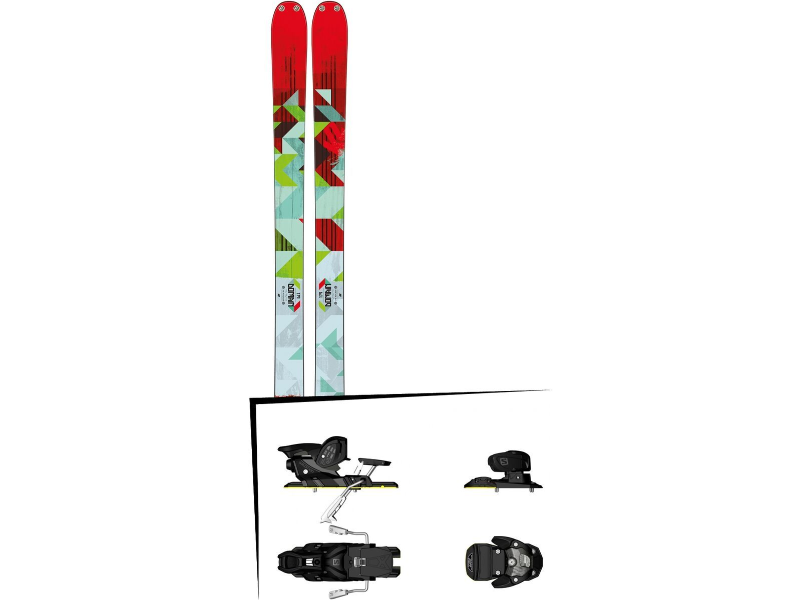 K2 SKI Set: Domain 2016 + Salomon Warden MNC 13 | Bild 1