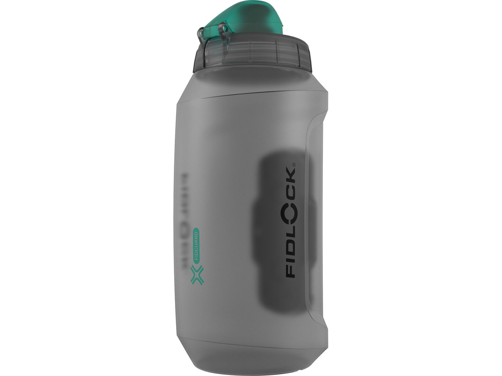 Fidlock Twist Bottle 750 Antibacterial + Bike Base, transparent black/light green | Bild 3