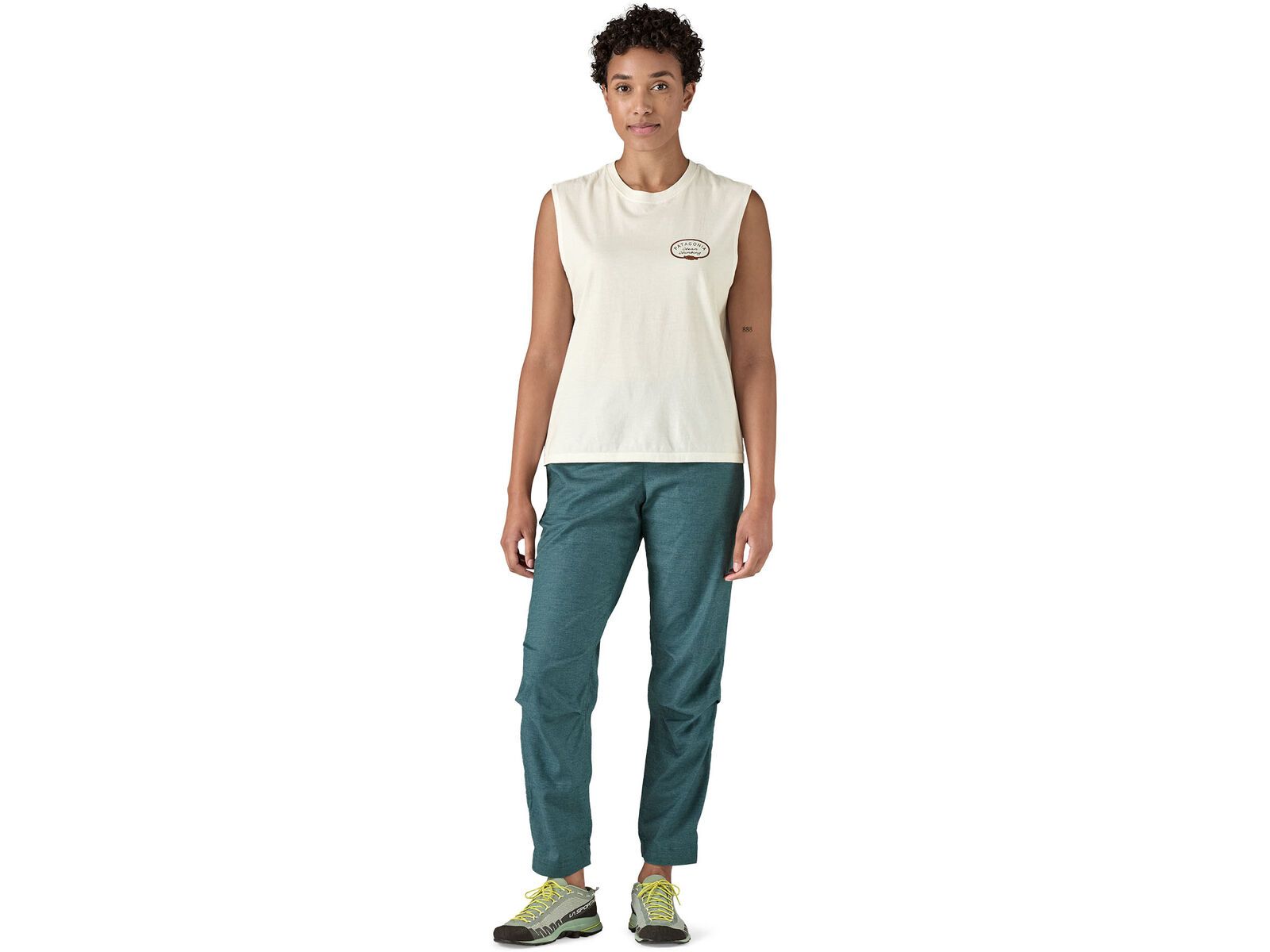 Patagonia Women's Clean Climb Roots Boxy Organic Tank, white | Bild 4