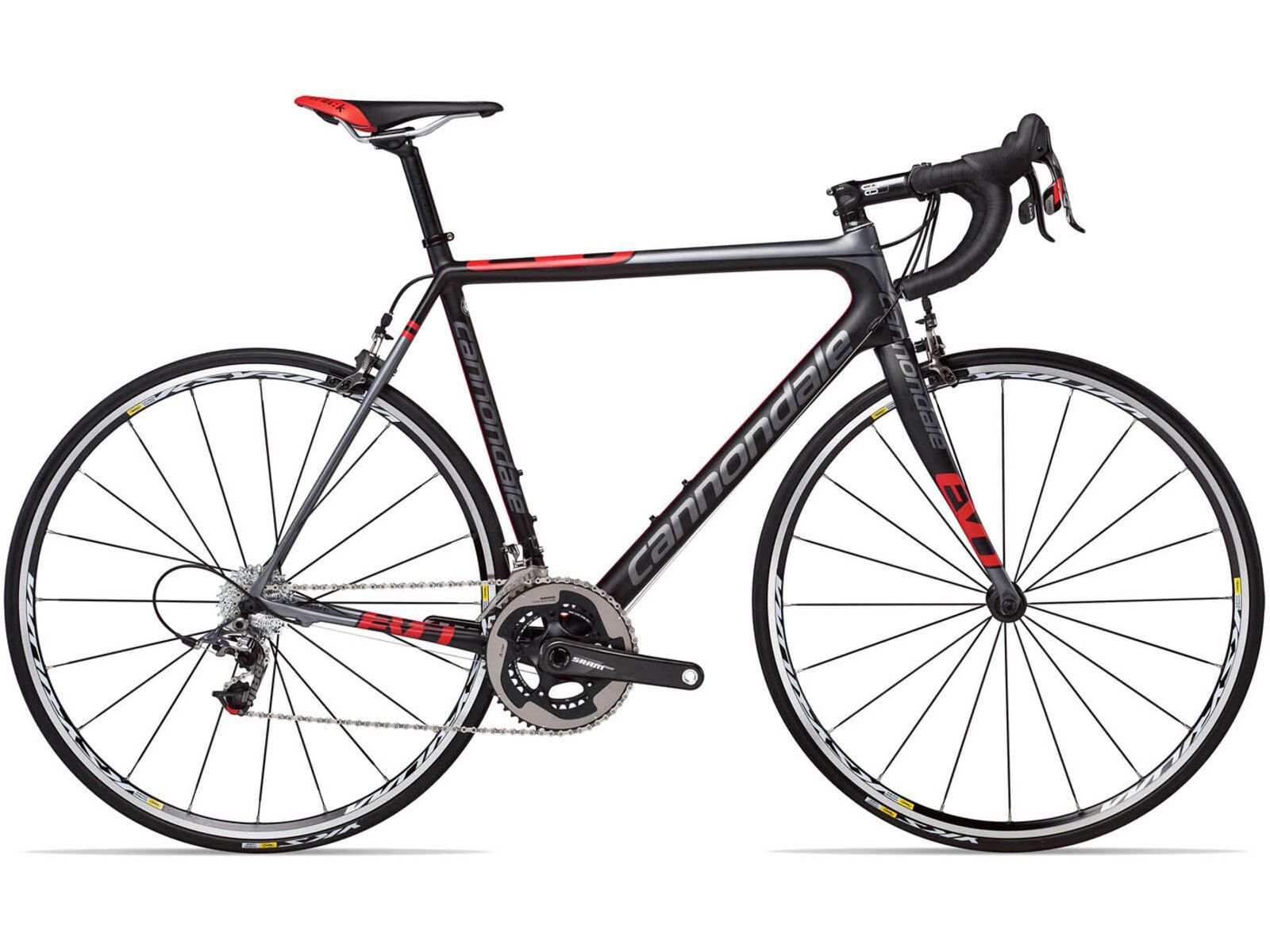 *** 2. Wahl *** Cannondale SuperSix Evo 2 Red 2013, exposed carbon w/ charcoal gray matte - Rennrad | Rahmenhöhe 58 cm | Bild 1