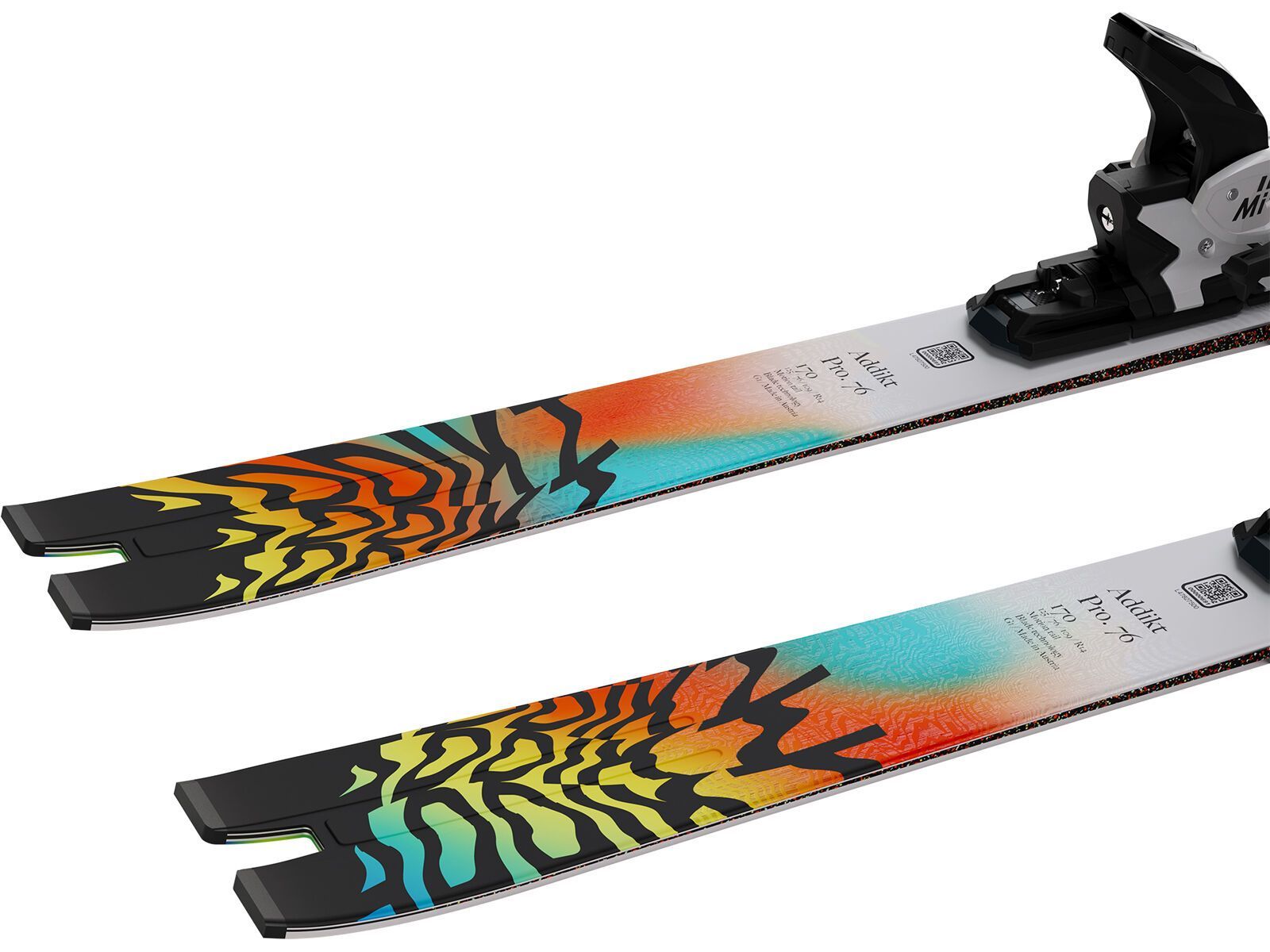 Salomon Addikt Pro 76 + MI12 GW F80, white/turquoise/orange | Bild 7