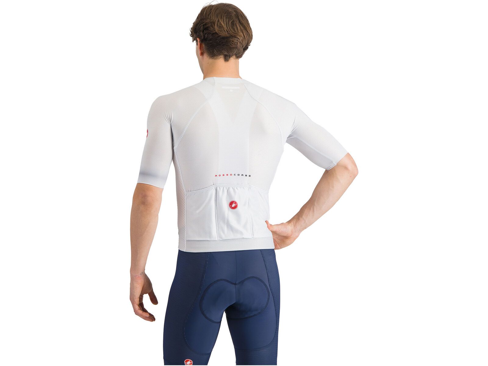 Castelli Climber's A/C Jersey, silver gray/red | Bild 3