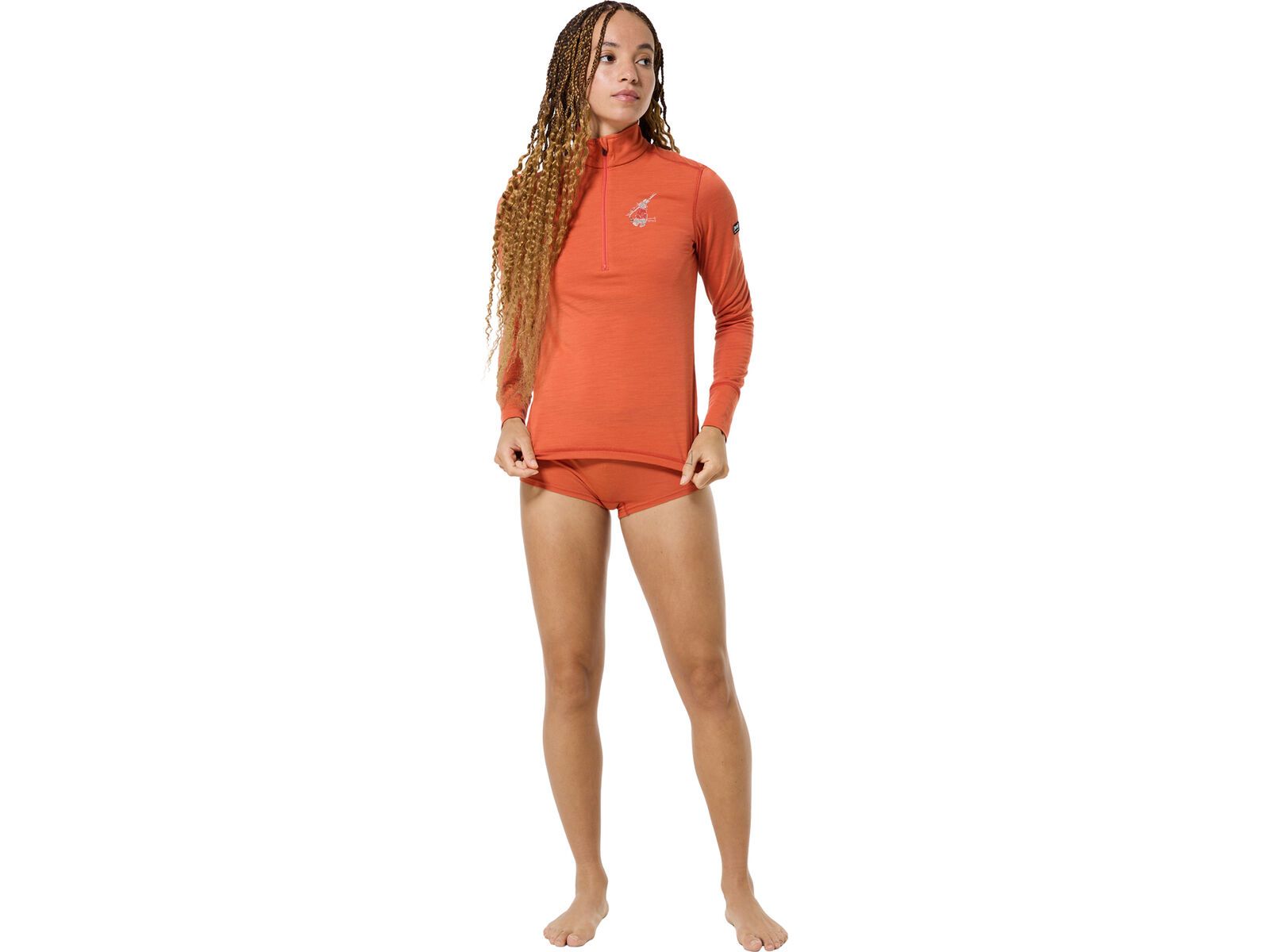 super.natural W Tundra175 Zip 1/4 Bunny, chilli/various | Bild 5
