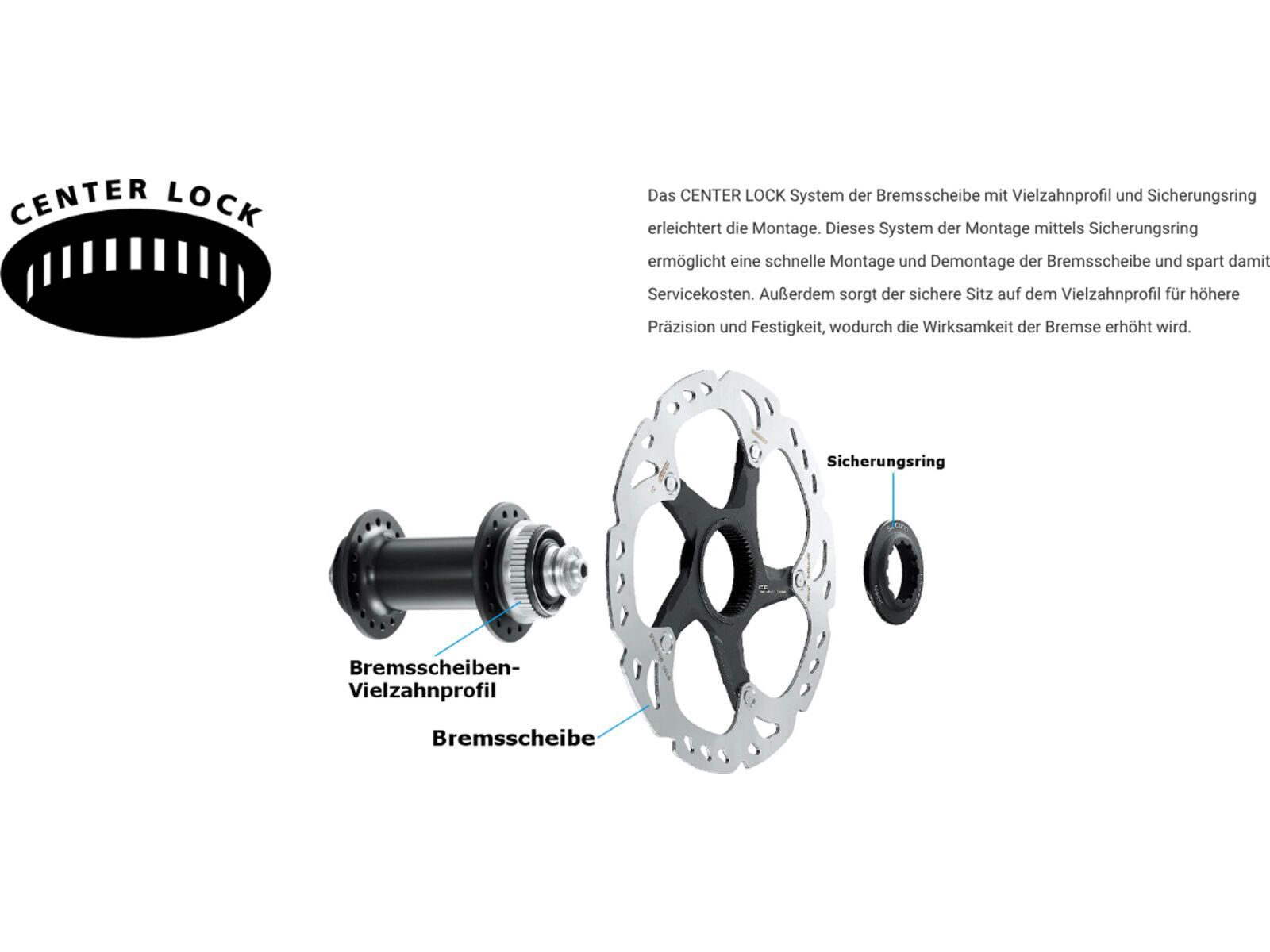 Fahrrad Bremsscheibe 180 mm Edelstahl 6-Loch + Schrauben Universell –  Manovella-Zweirad