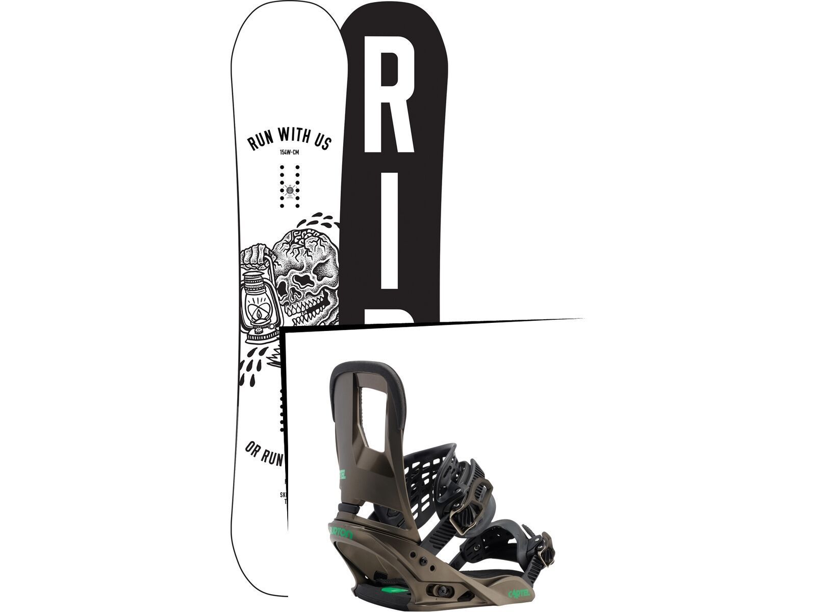 Set: Ride Burnout 2017 + Burton Cartel (1712709S) | Bild 1