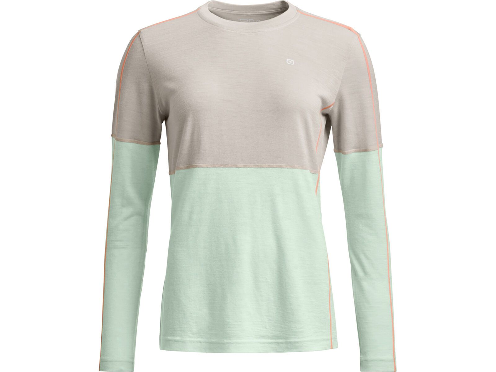 Ortovox 185 Rock'n'wool Long Sleeve W, white tea | Bild 1