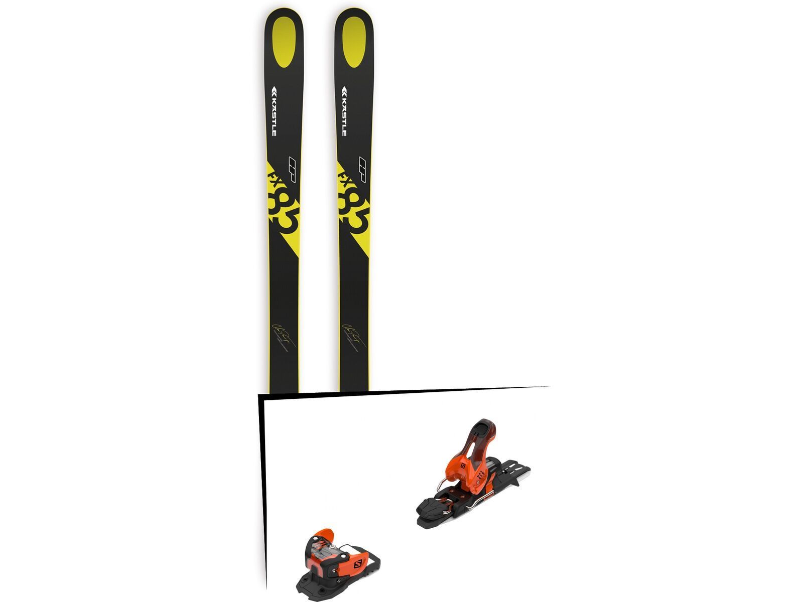 Set: Kästle FX85 HP 2019 + Salomon Warden 11 orange/black | Bild 1
