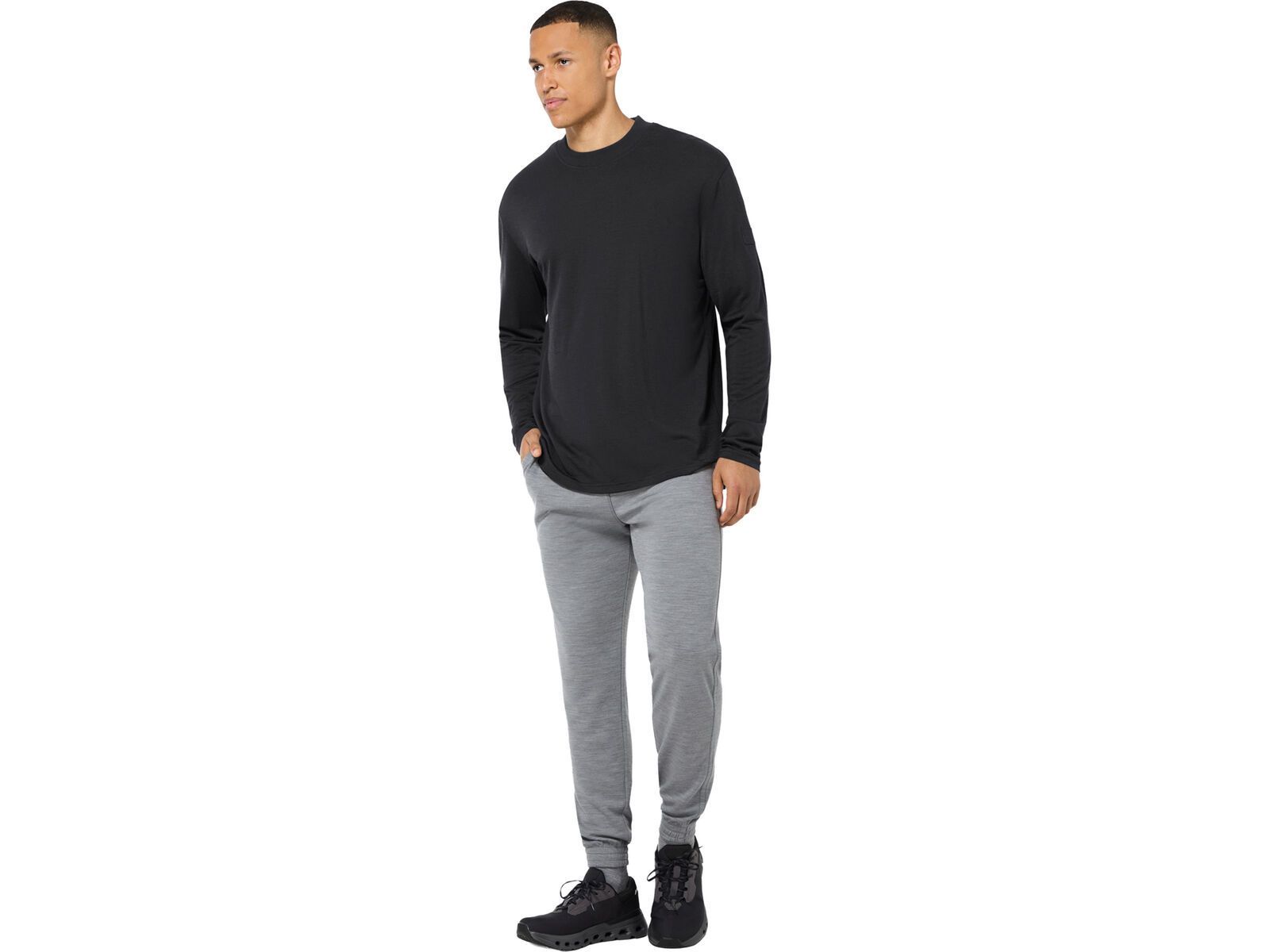 super.natural M Casual Rib Bio J LS, jet black | Bild 3