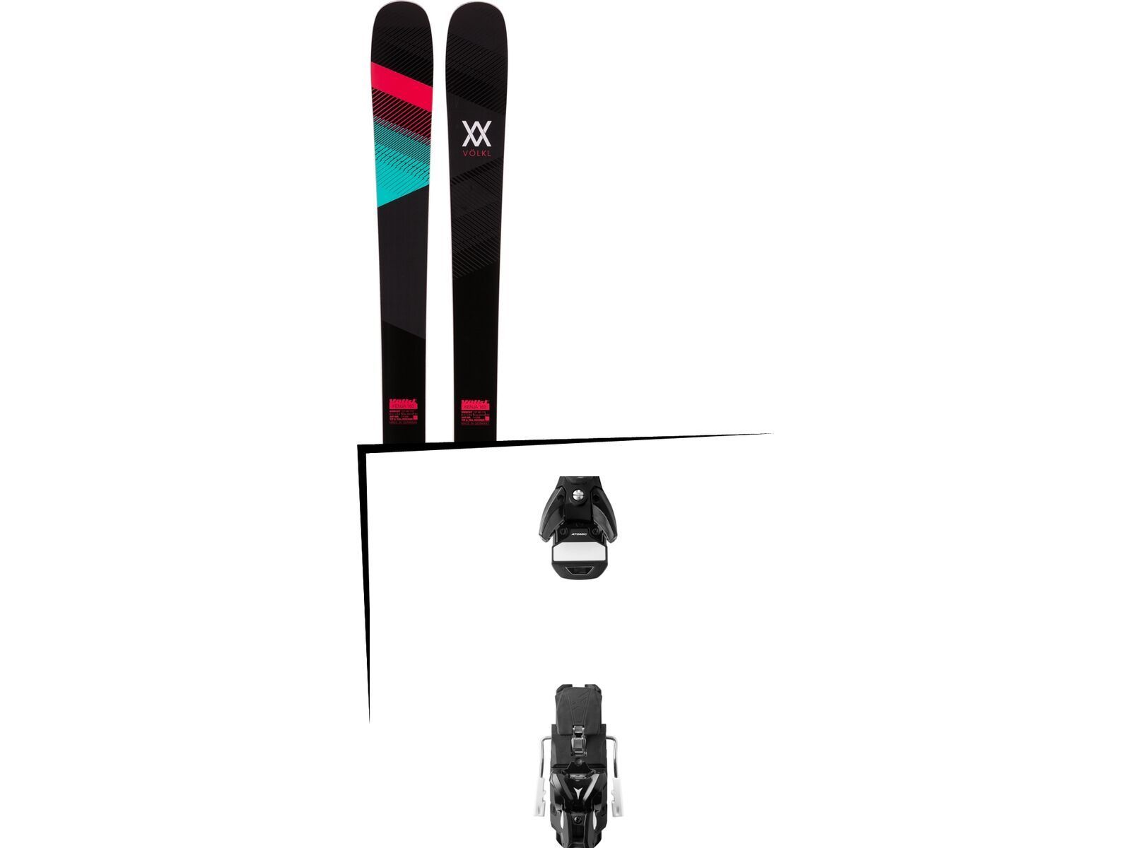 Set: Völkl Kenja 2017 + Atomic STH 13 WTR 100 mm, black/gun metal - Skiset | Bild 1