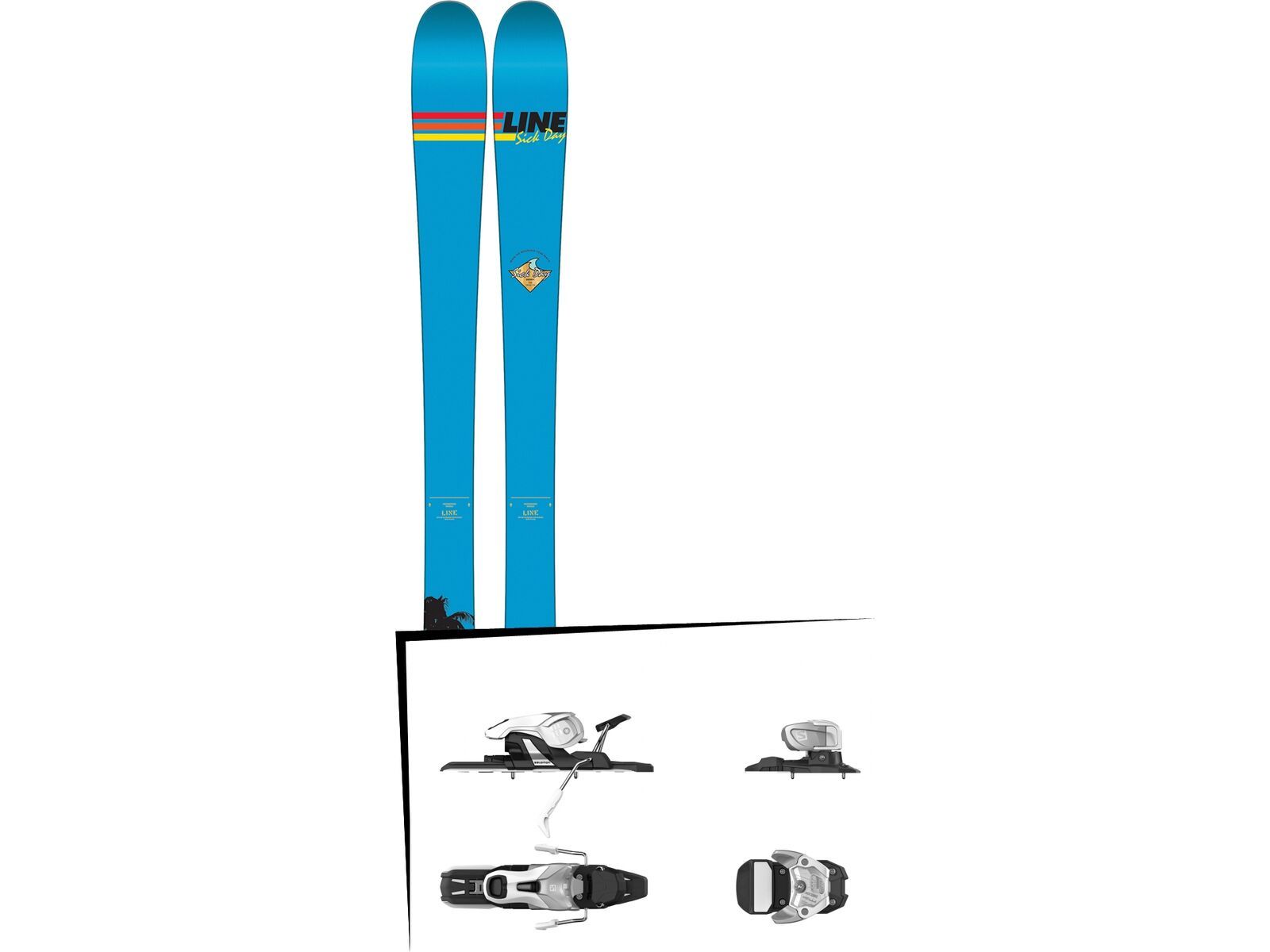 Set: Line Sick Day Shorty 2017 + Salomon Warden 11 (1706220) | Bild 1