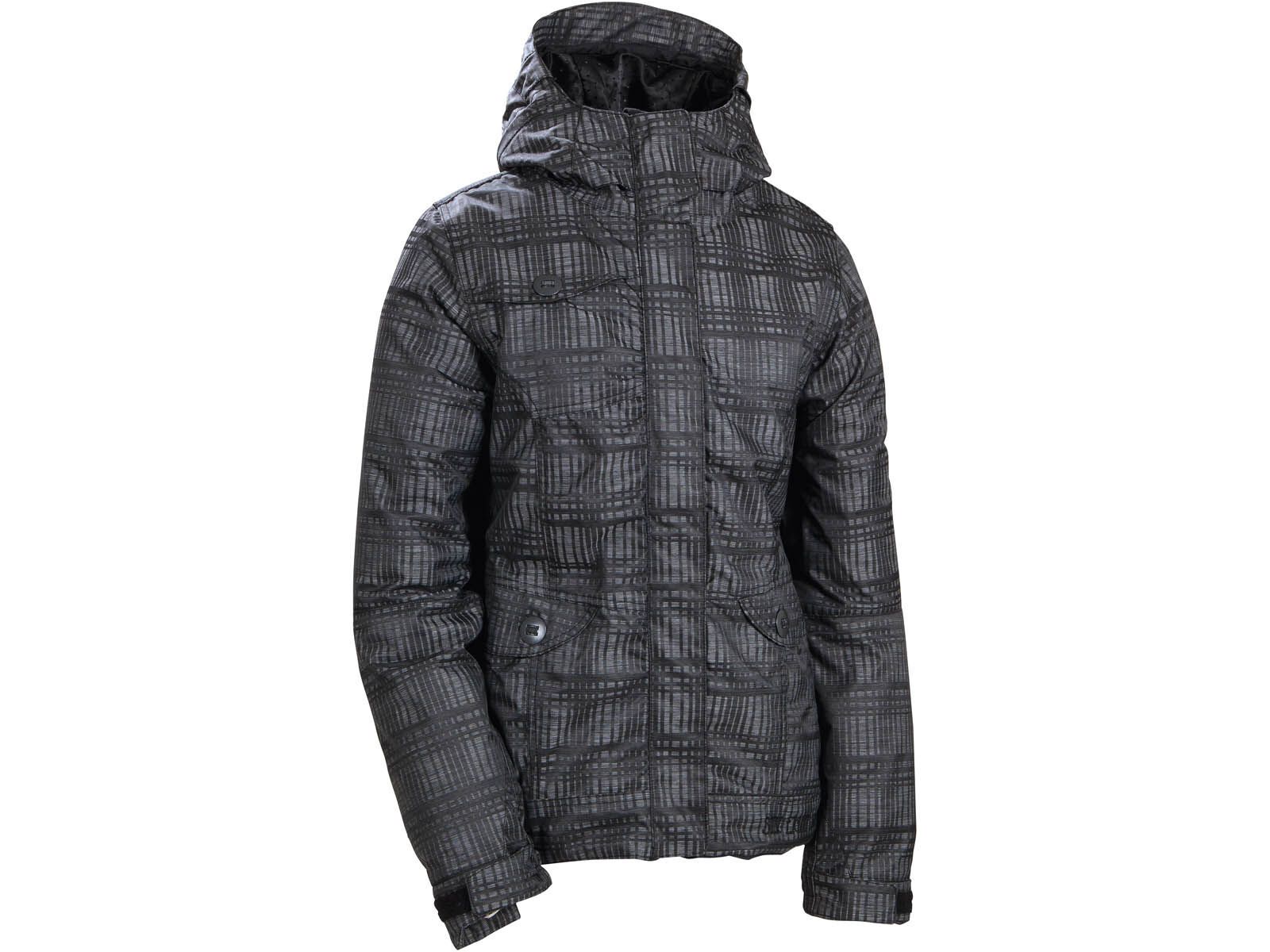 686 Womens Reserved Luster Insulated Jacket, Black Heather Plaid | Bild 1