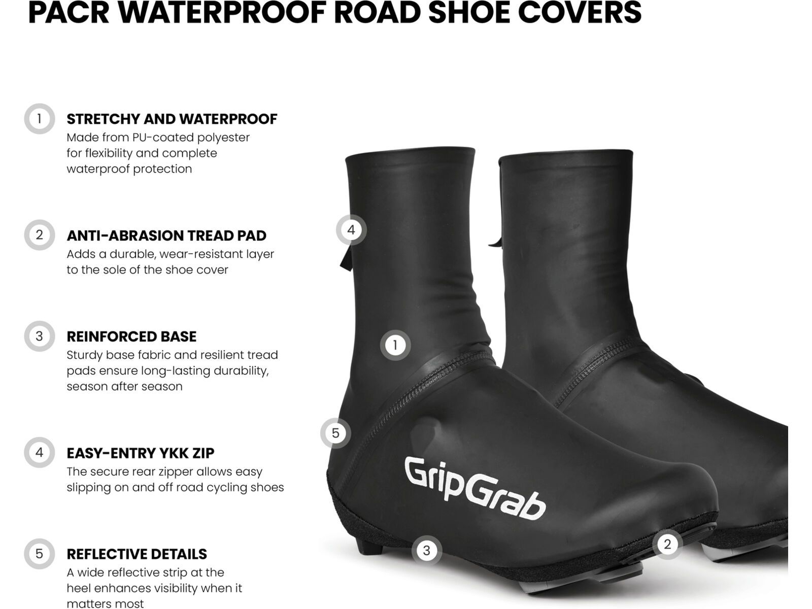GripGrab PACR Waterproof Road Shoe Covers, black | Bild 8