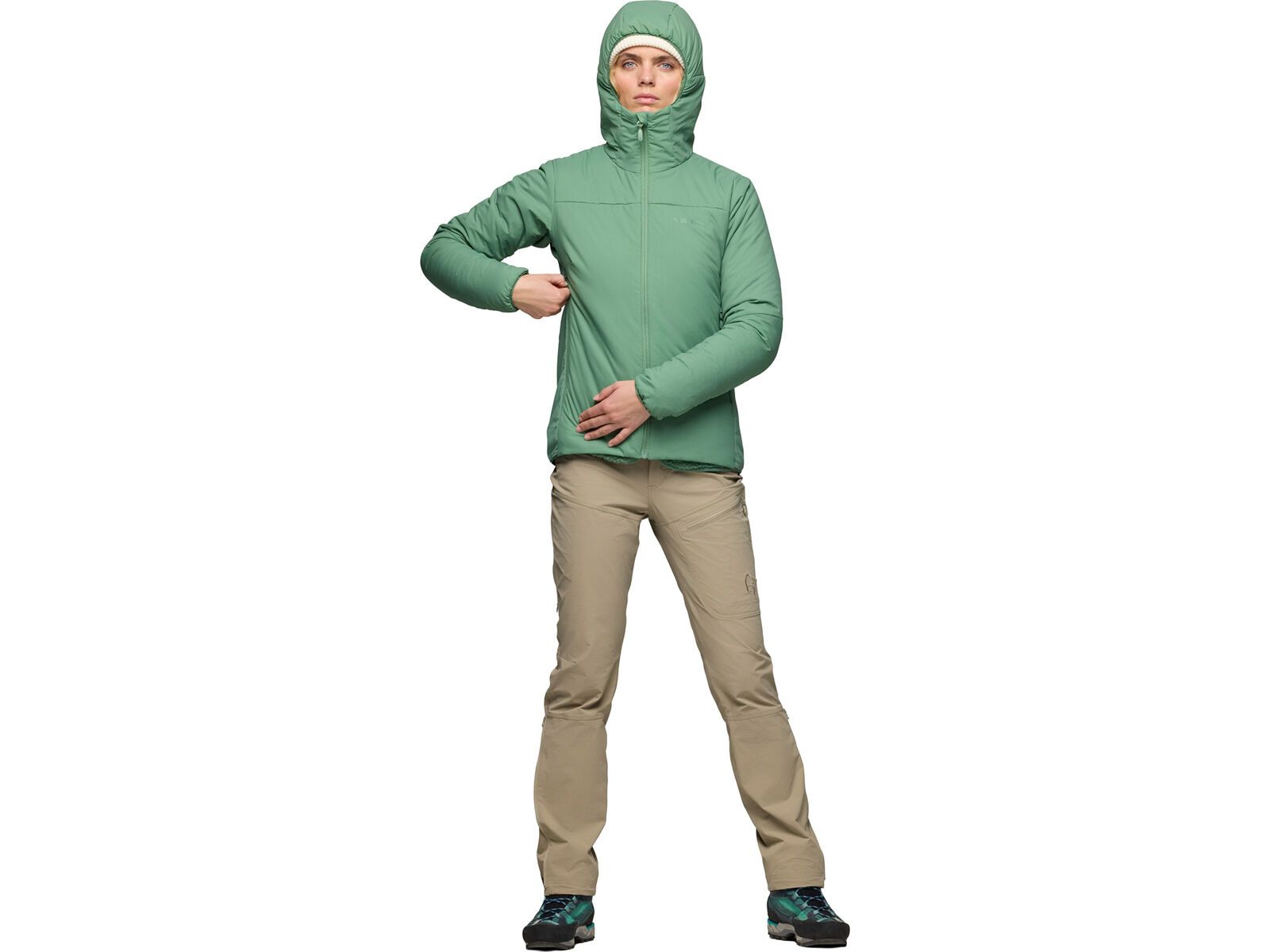 Norrona femund thermo60 Zip Hood W's, dark ivy | Bild 6