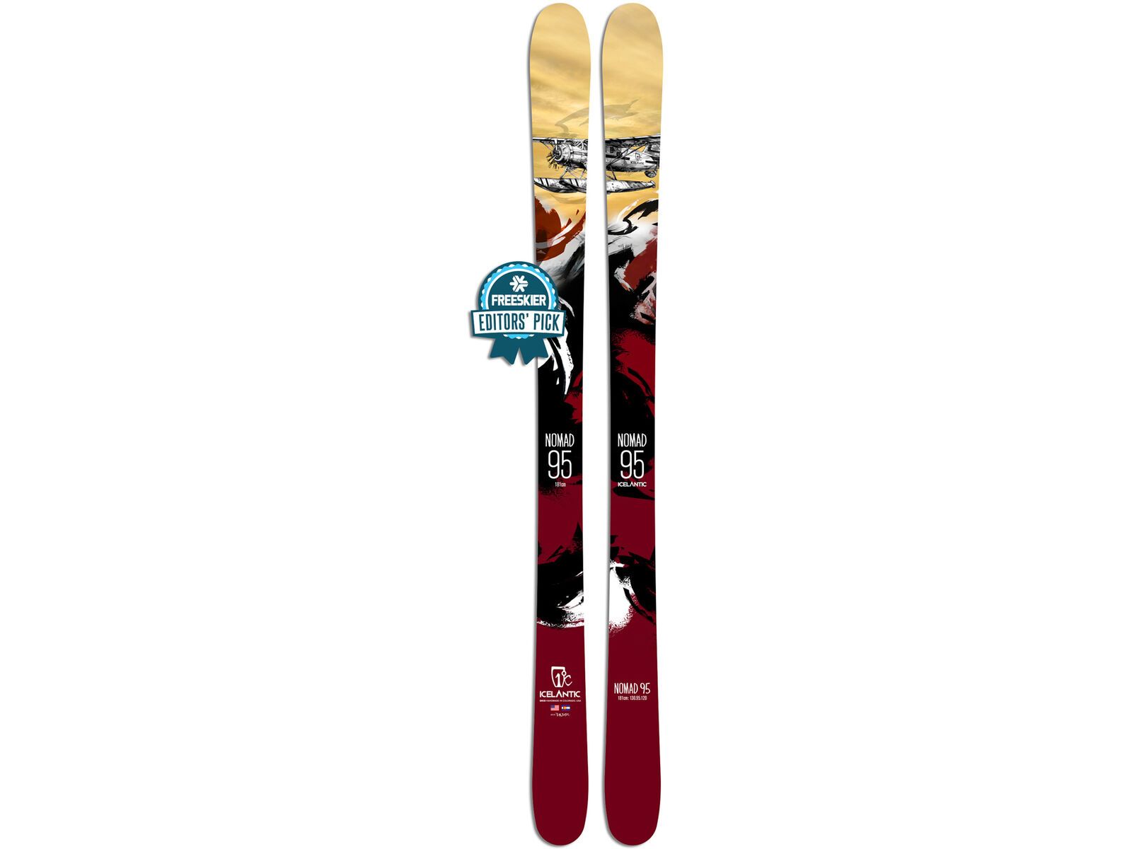Set: Icelantic Nomad 95 2018 + Marker Kingpin 13 black/copper | Bild 2