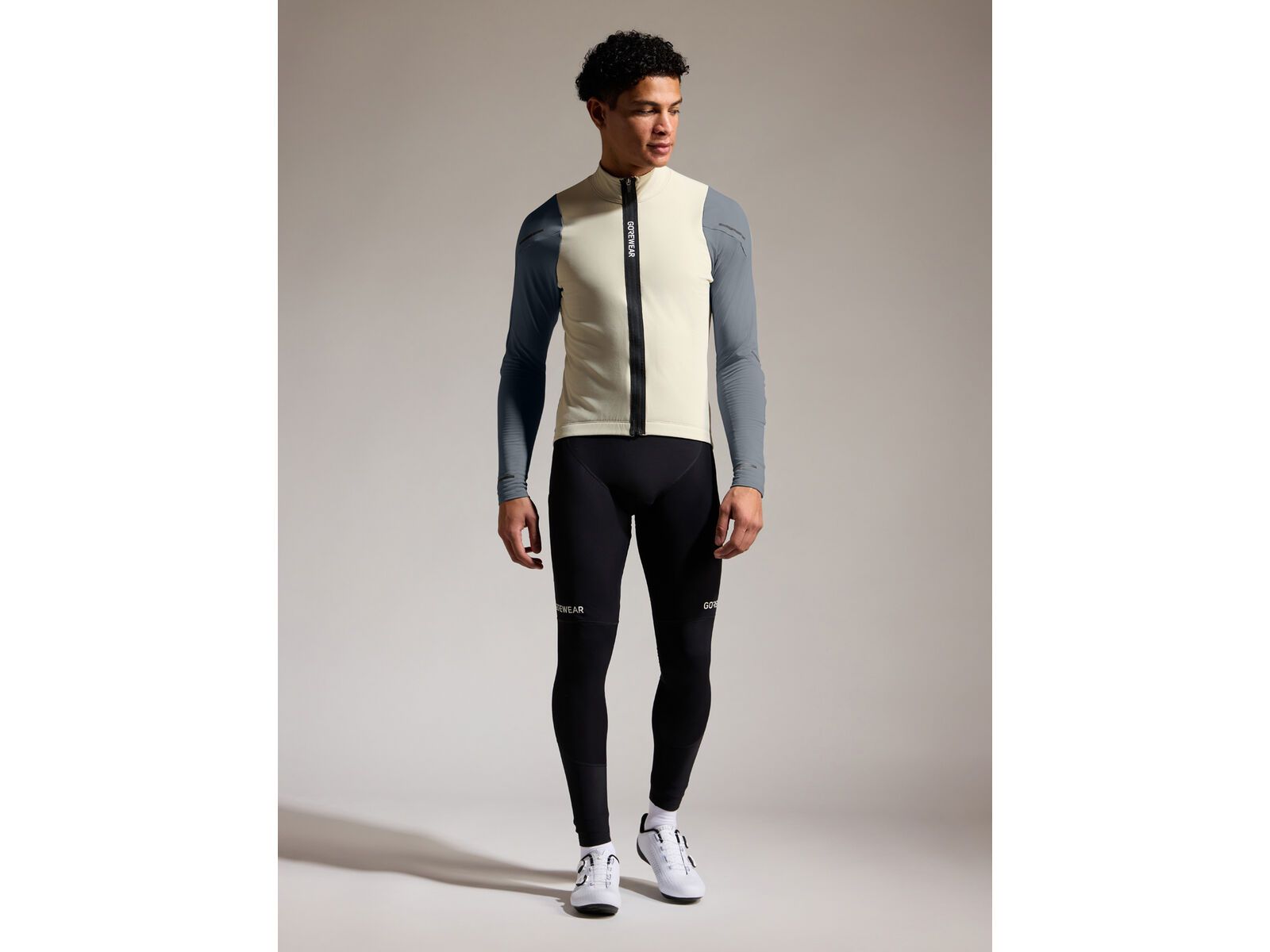 GOREWEAR Spinshift Thermo Langarm Trikot Herren, tech beige/lab graphite | Bild 6