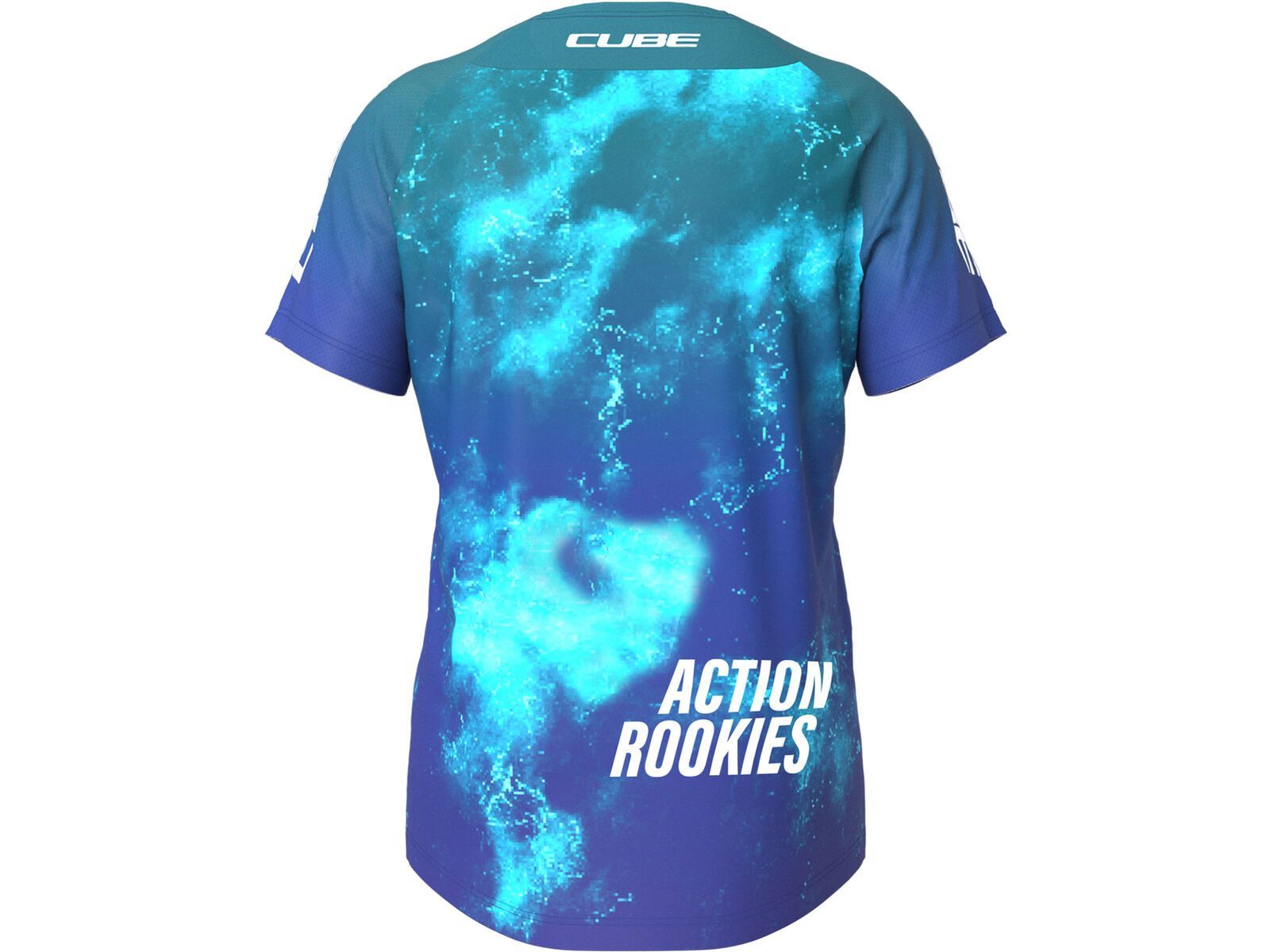 Cube MTB Trikot Rookie X Actionteam kurzarm, blue´n´green | Bild 2