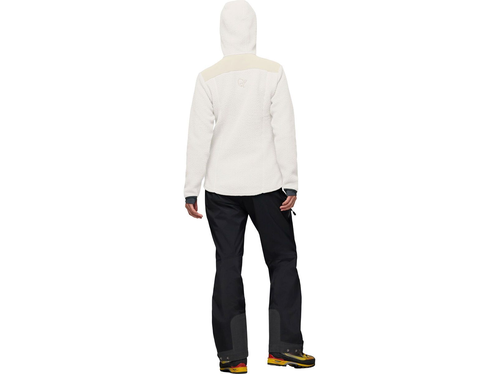 Norrona trollveggen warm3 Zip Hood W's, whisper white | Bild 5