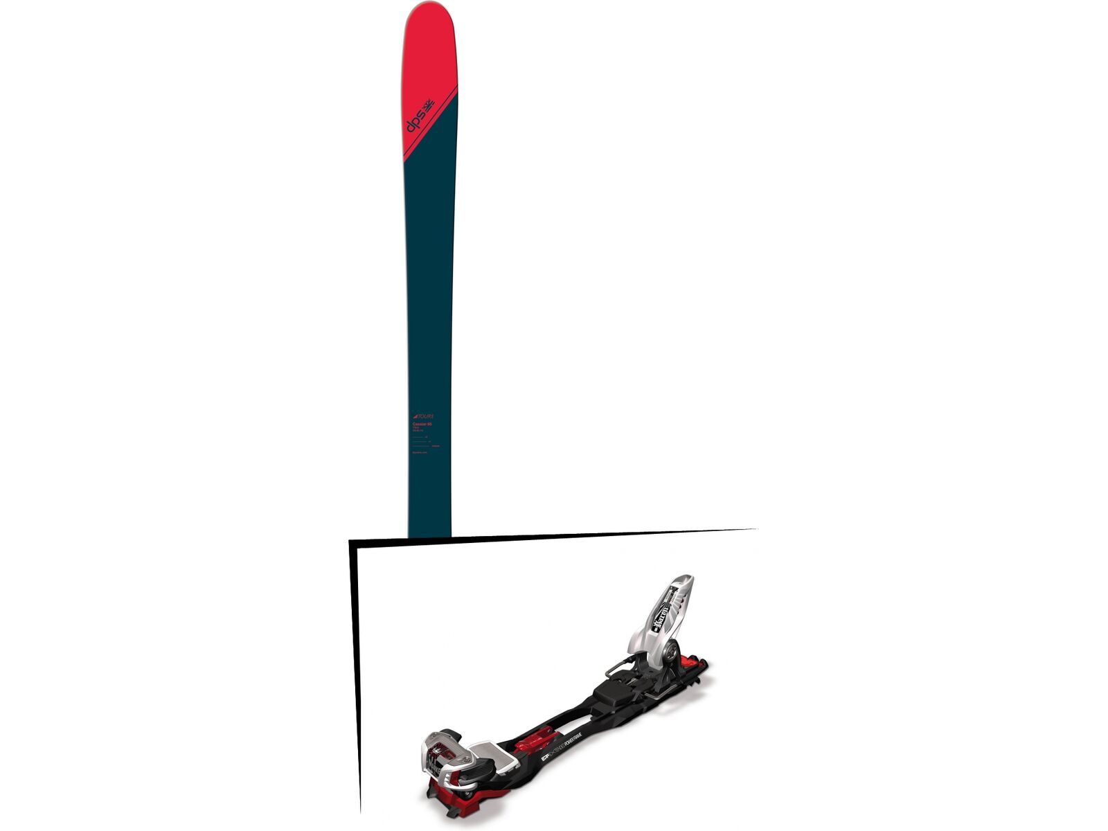 Set: DPS Skis Cassiar 95 Tour1 2018 + Marker Baron EPF 13 black/white/red | Bild 1