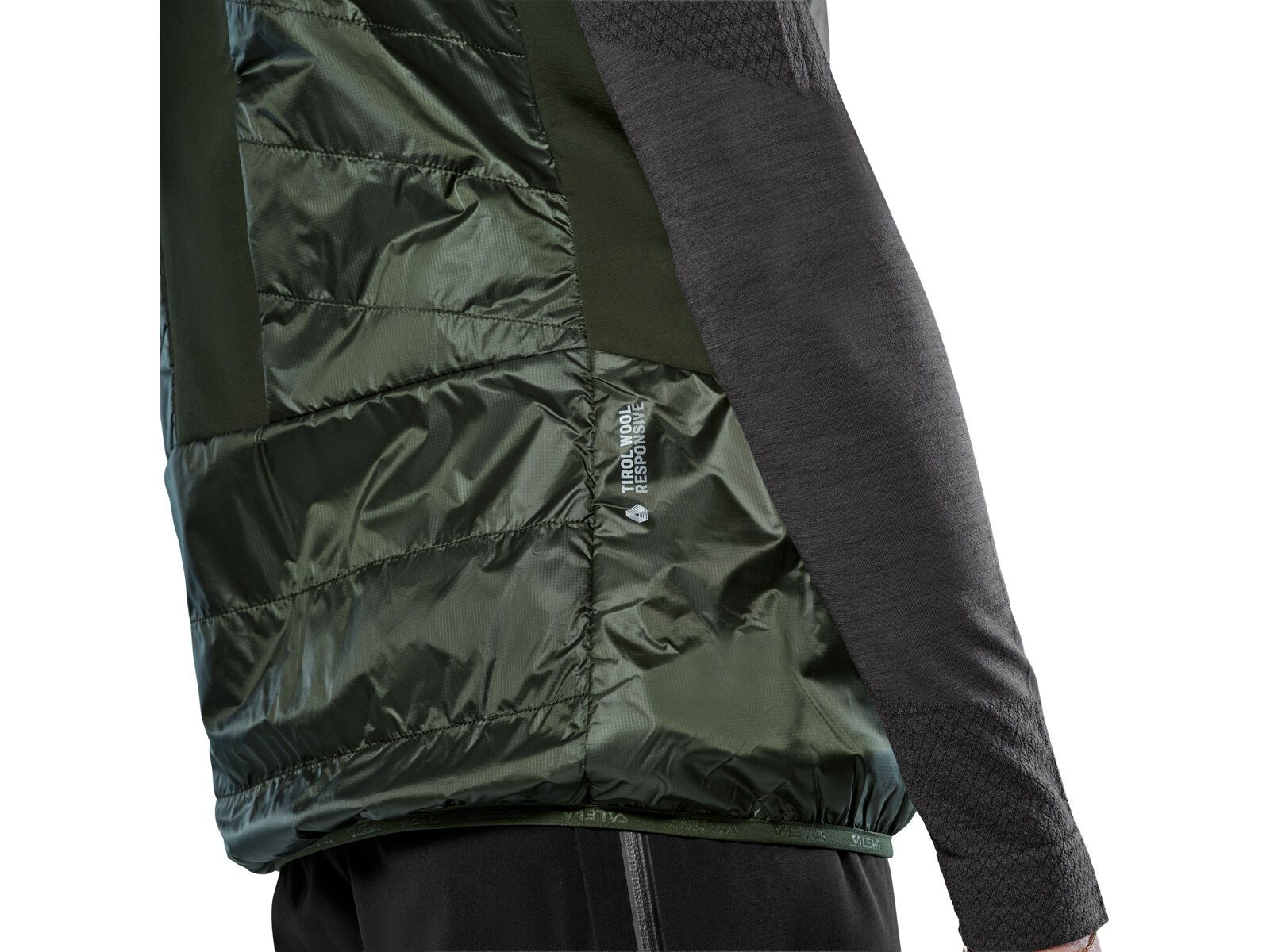 Salewa Ortles Hybrid TirolWool Responsive Weste Herren, black out | Bild 4