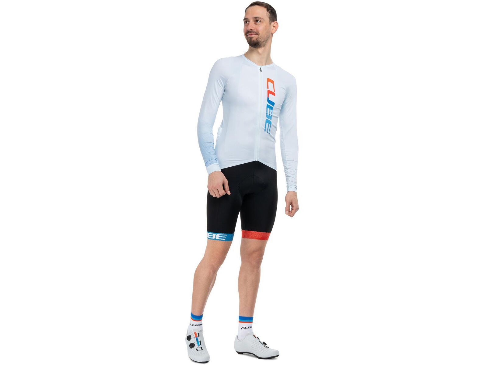Cube Road/XC UV-Schutz Trikot Teamline langarm, blue | Bild 7