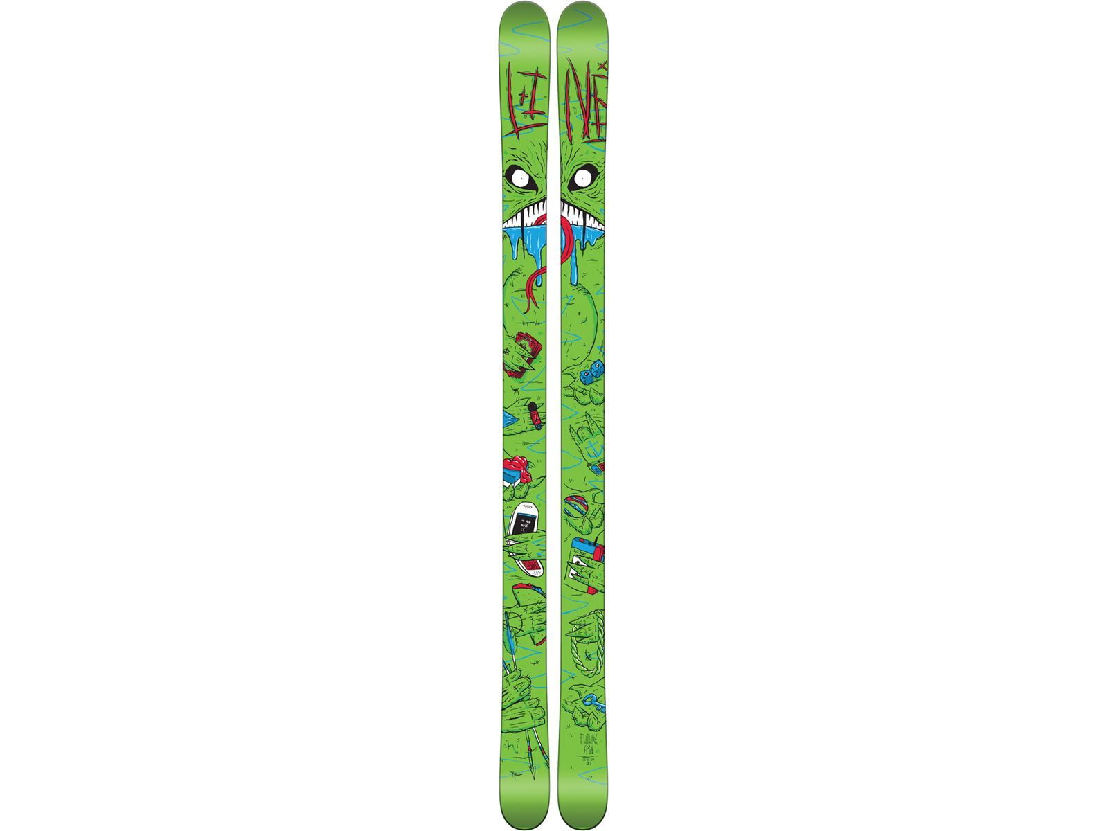 Set: Line Future Spin 2016 + Atomic Warden 11 DT 90 mm, white/mint - Skiset | Bild 2
