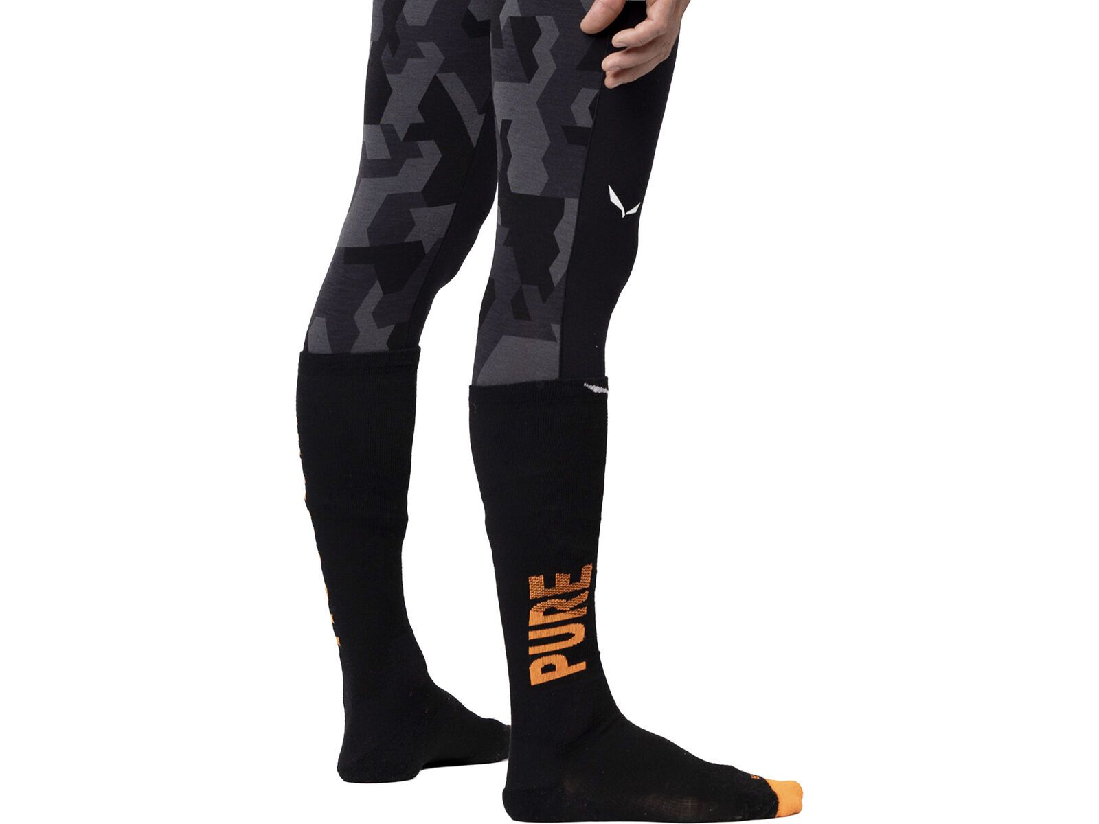 Salewa Sella Mountain Trainer Merino Kniestrümpfe Herren, black out | Bild 4