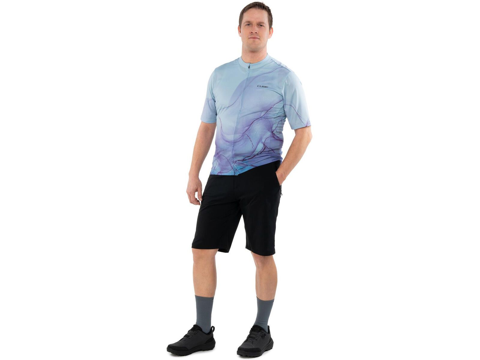 Cube Trikot CMPT Artline kurzarm, blue´n´purple | Bild 5