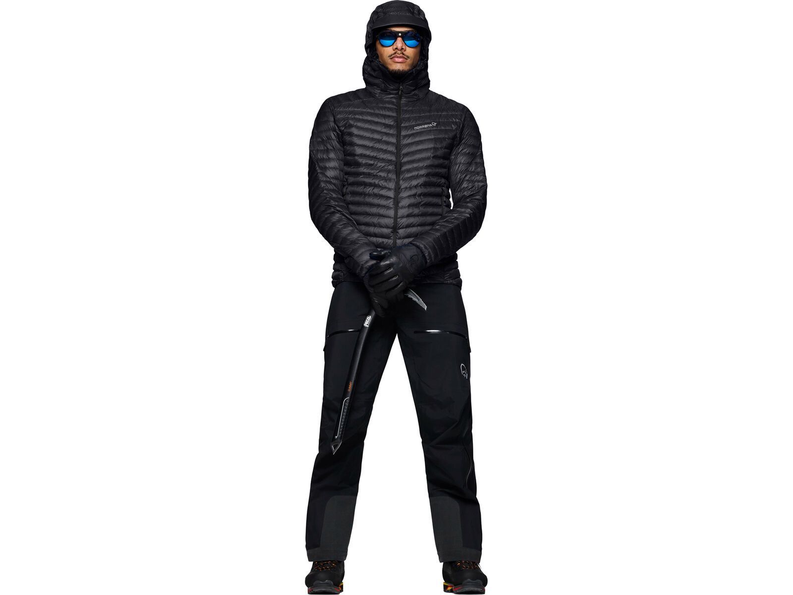 Norrona trollveggen down800 super light Hood M's, caviar black | Bild 7