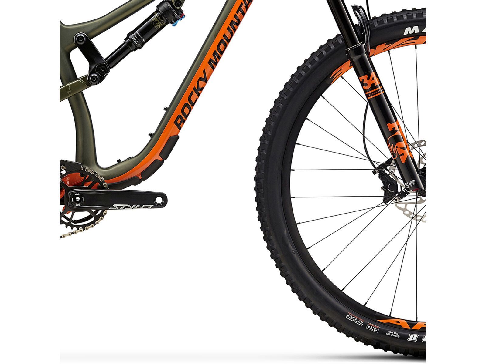 Rocky Mountain Instinct Carbon 50, fox racing orange/tank girl/black in black | Bild 5