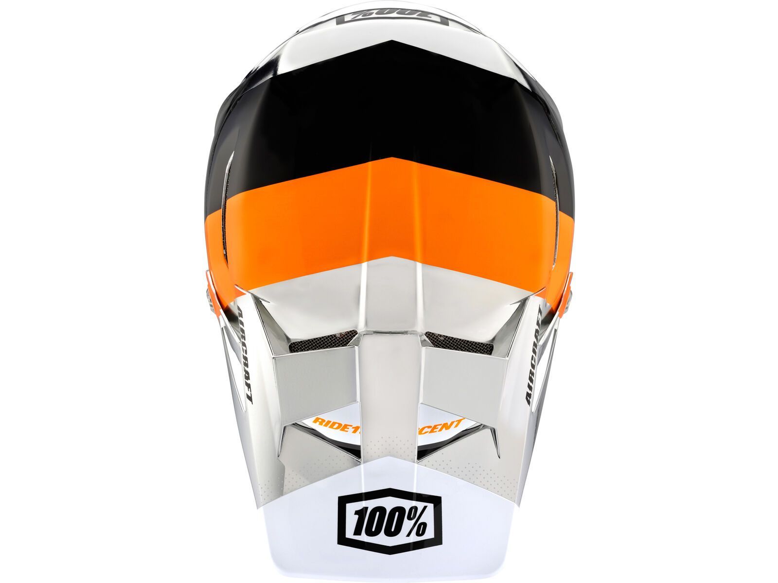 100% Aircraft DH Helmet Chrome Edition, R8 Chrome orange | Bild 4