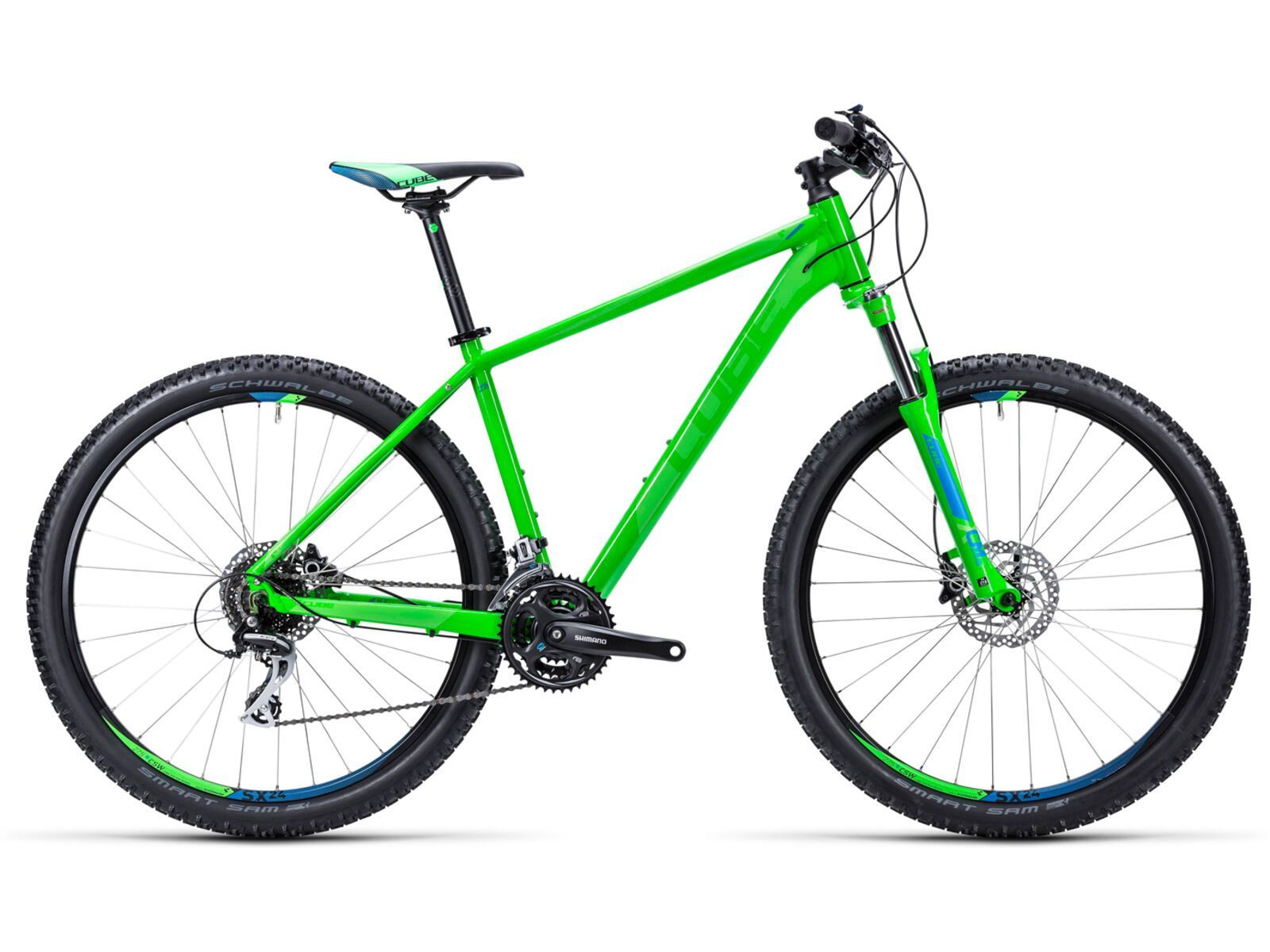 Cube Aim SL 27.5, green/blue | Bild 1