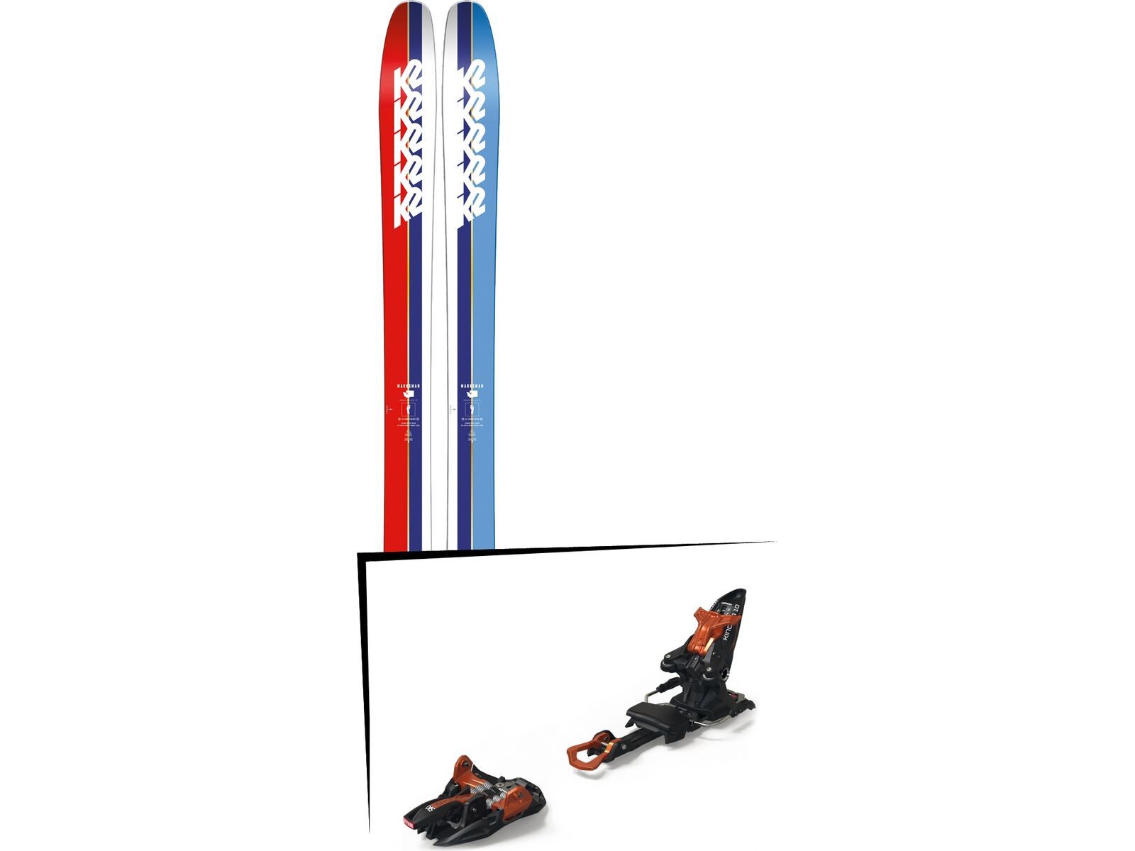 Set: K2 SKI Marksman 2019 + Marker Kingpin 10 black/copper | Bild 1